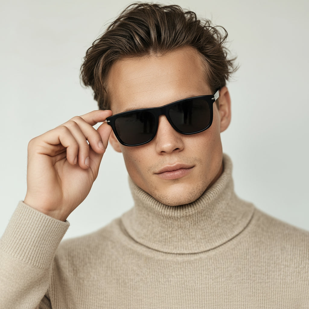 Classical square tortoise sunglasses