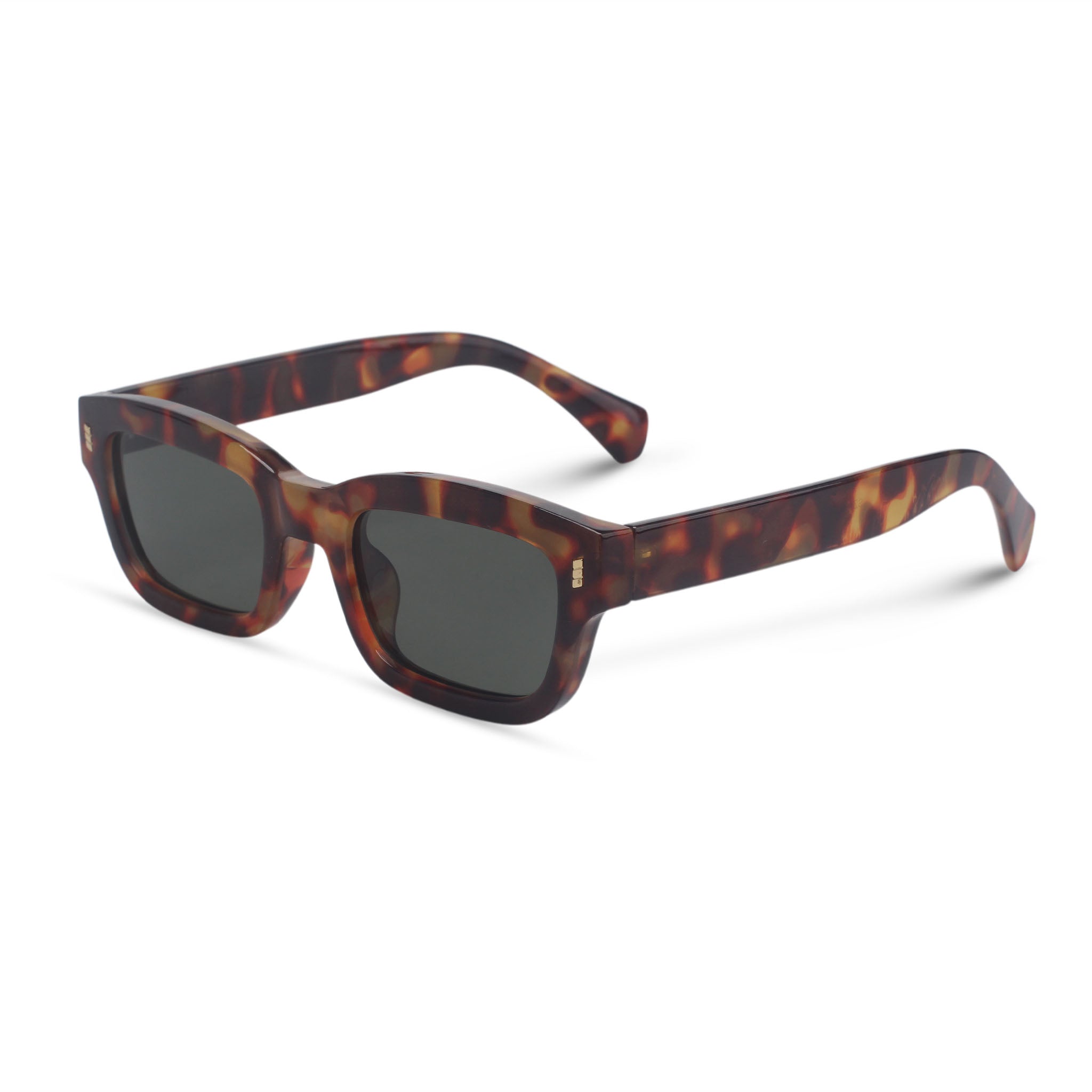 Rectangular tortoise sunglasses