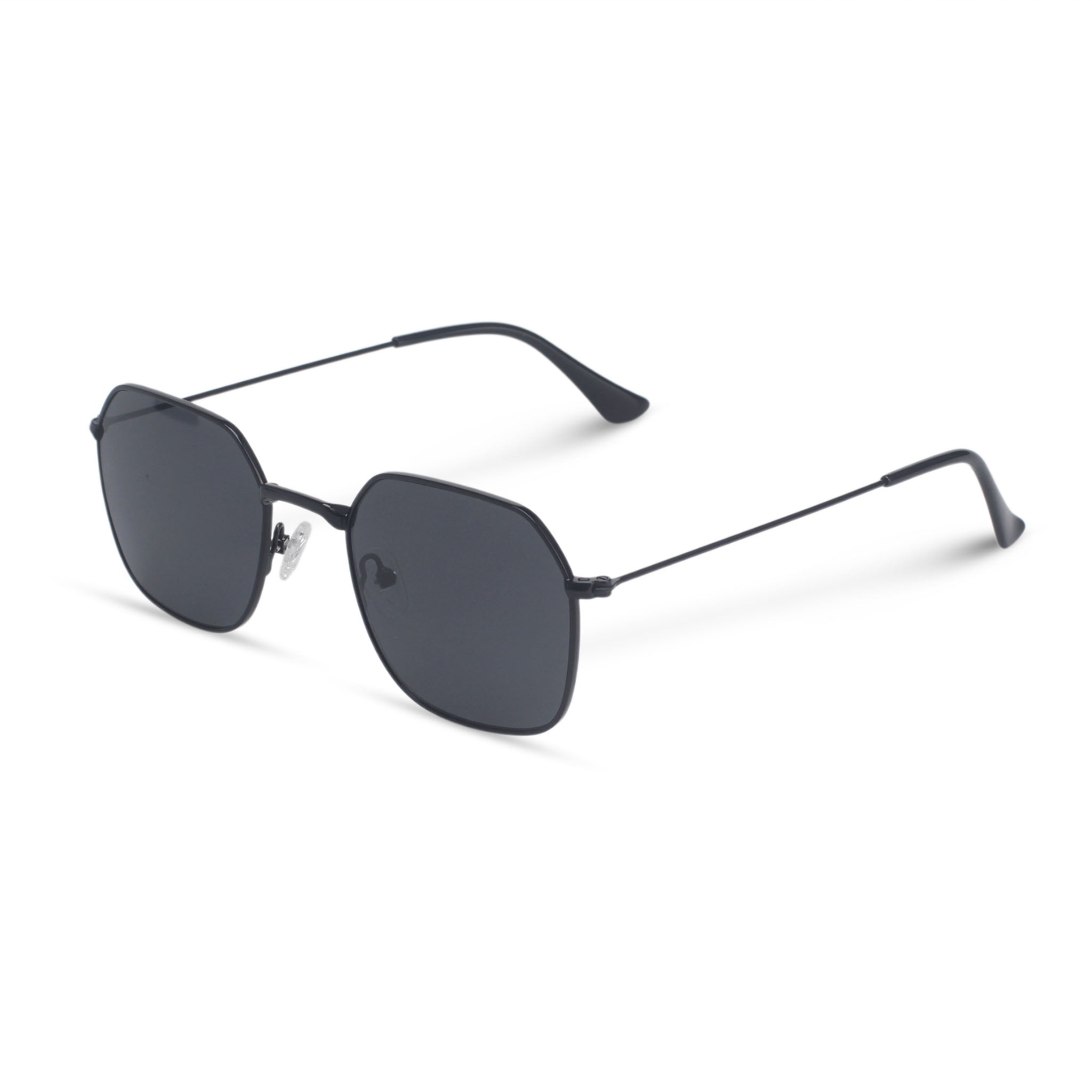 Geometric minimal black sunglasses
