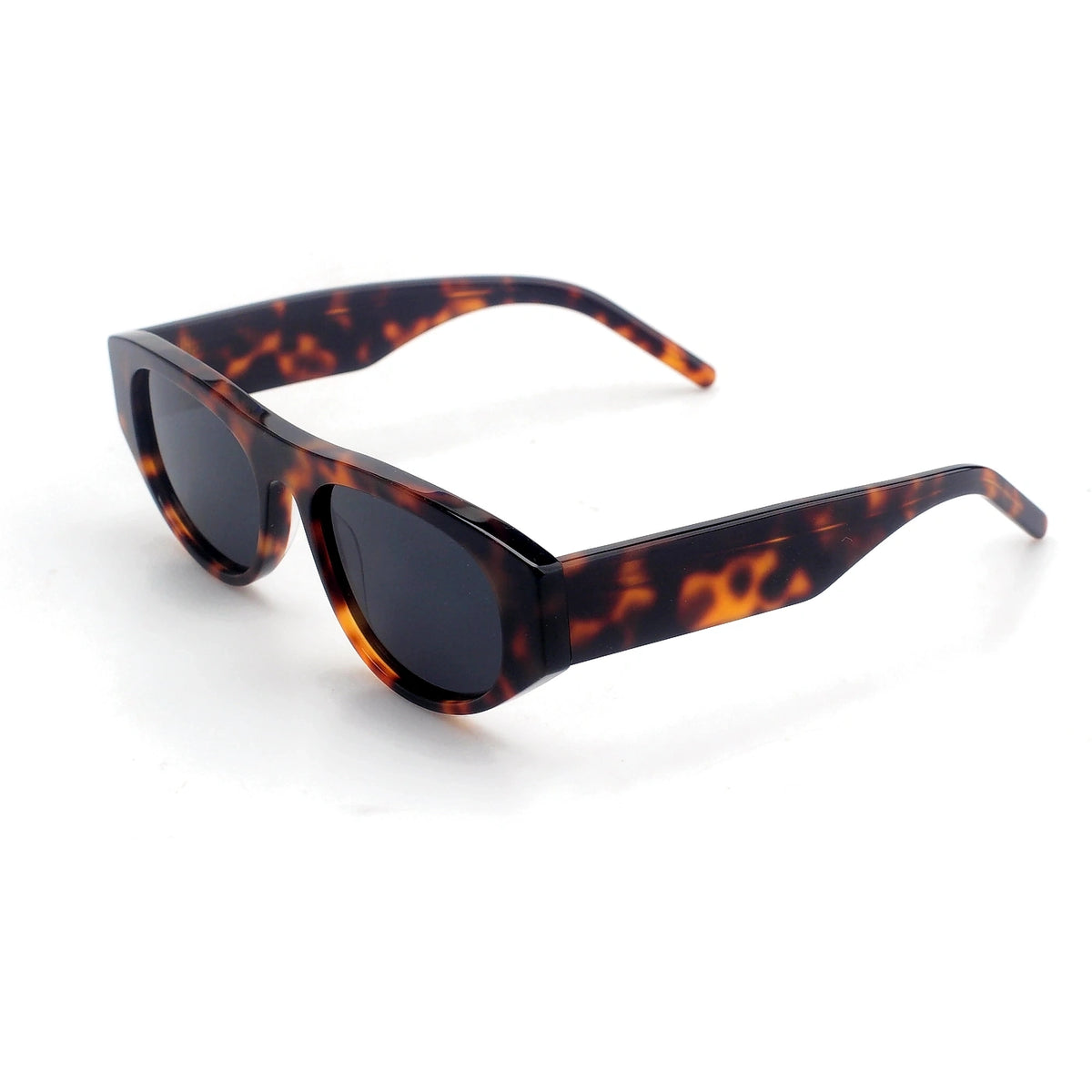 Como oval tortoise sunglasses