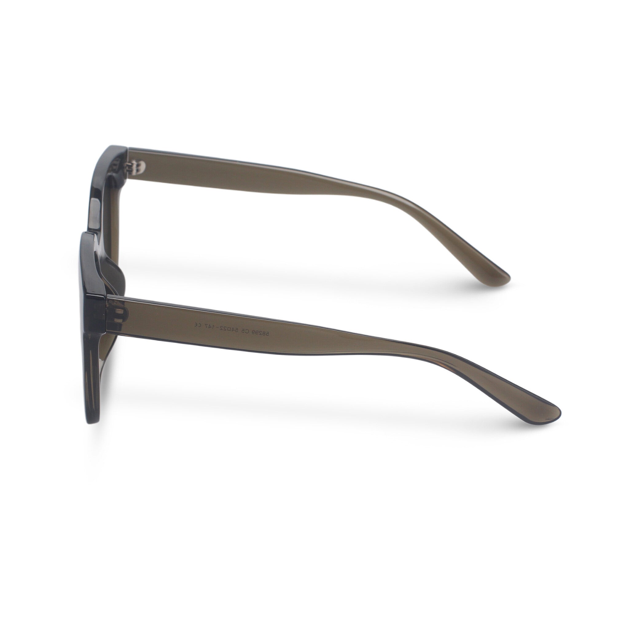 Oversized green square sunglasses