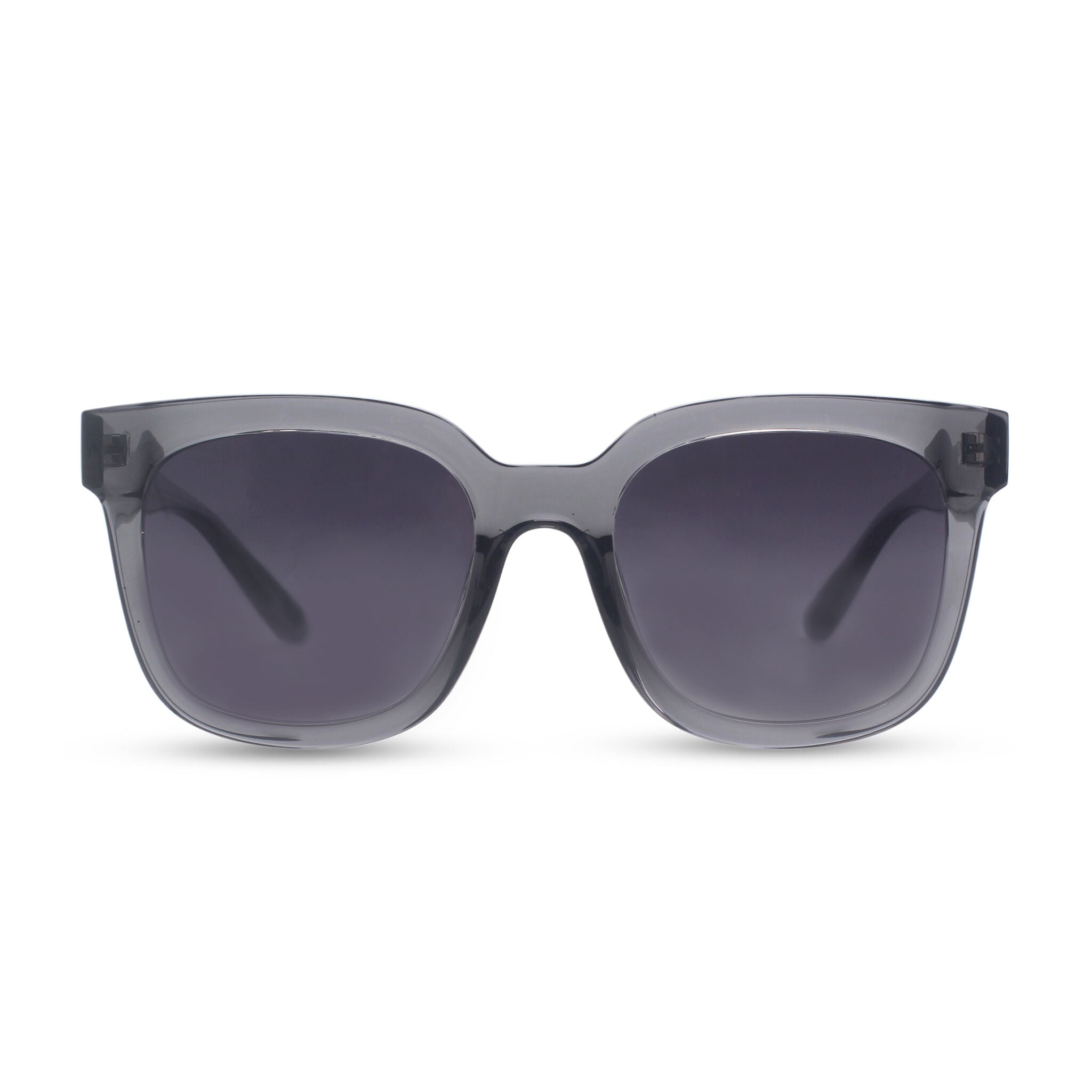 Oversized transparent square sunglasses