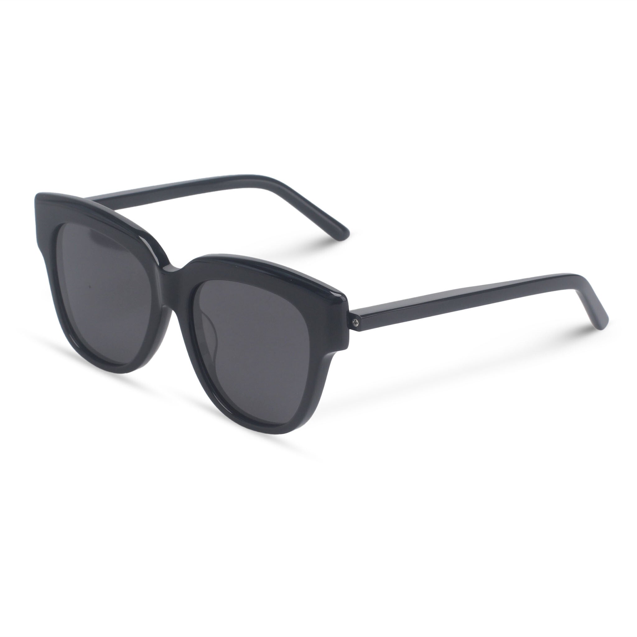 Cat-eye black bold sunglasses