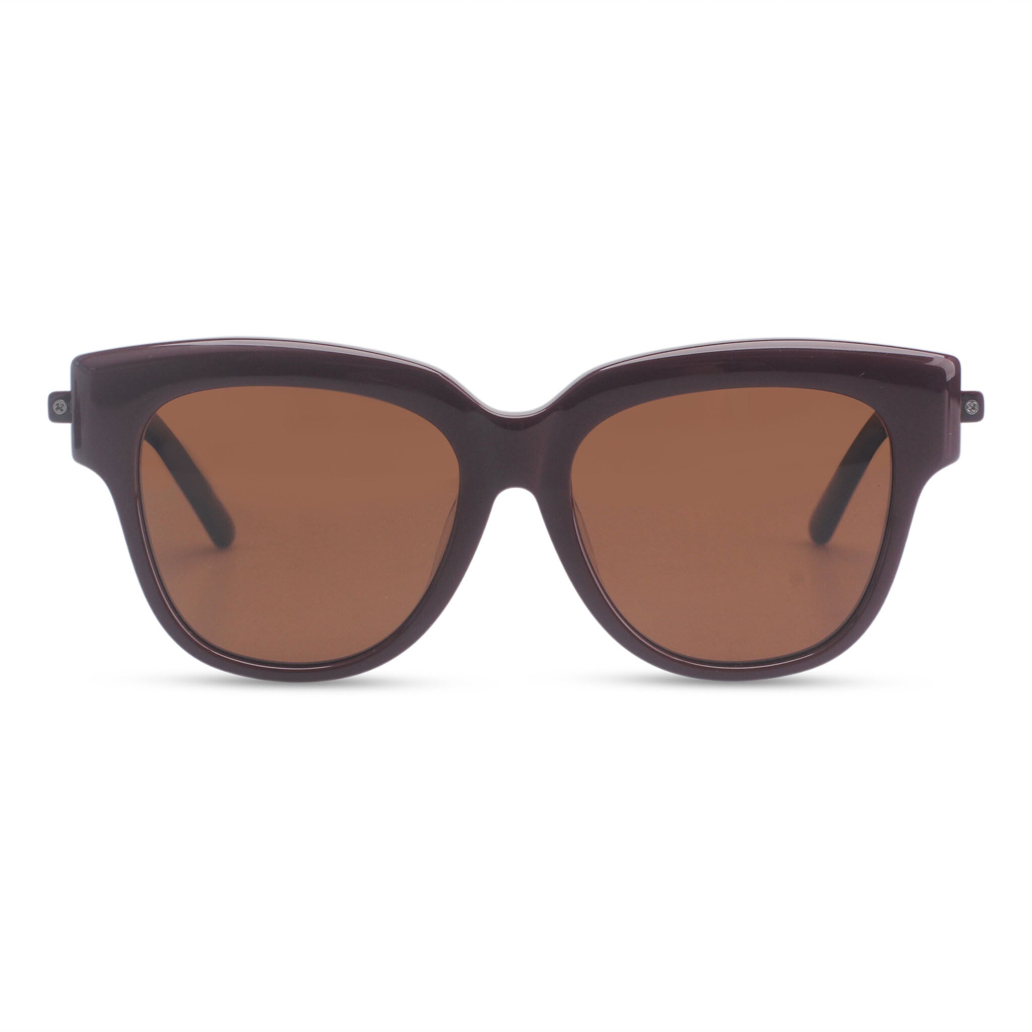 Cat-eye bold sunglasses red