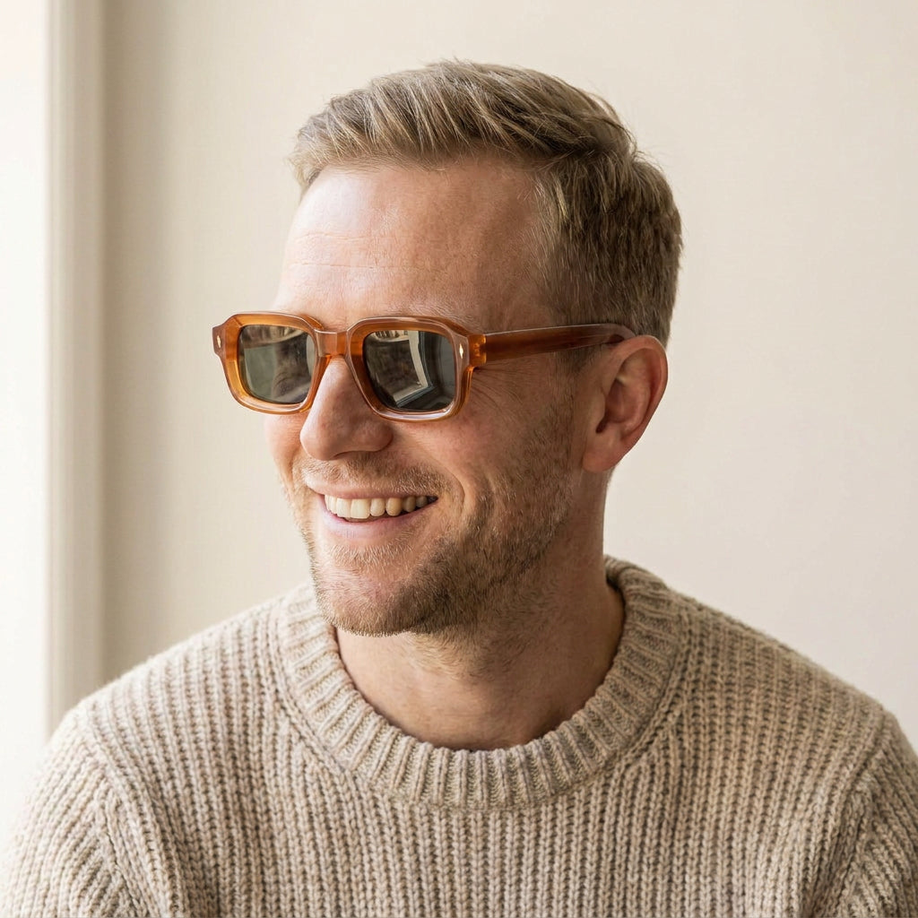 Grado rectangular brown sunglasses