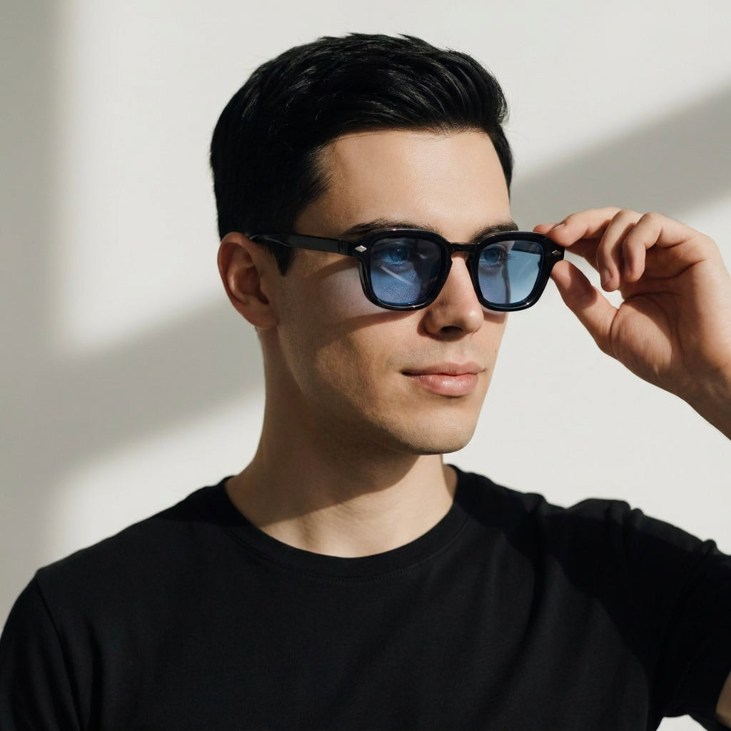 Norcia square blue sunglasses