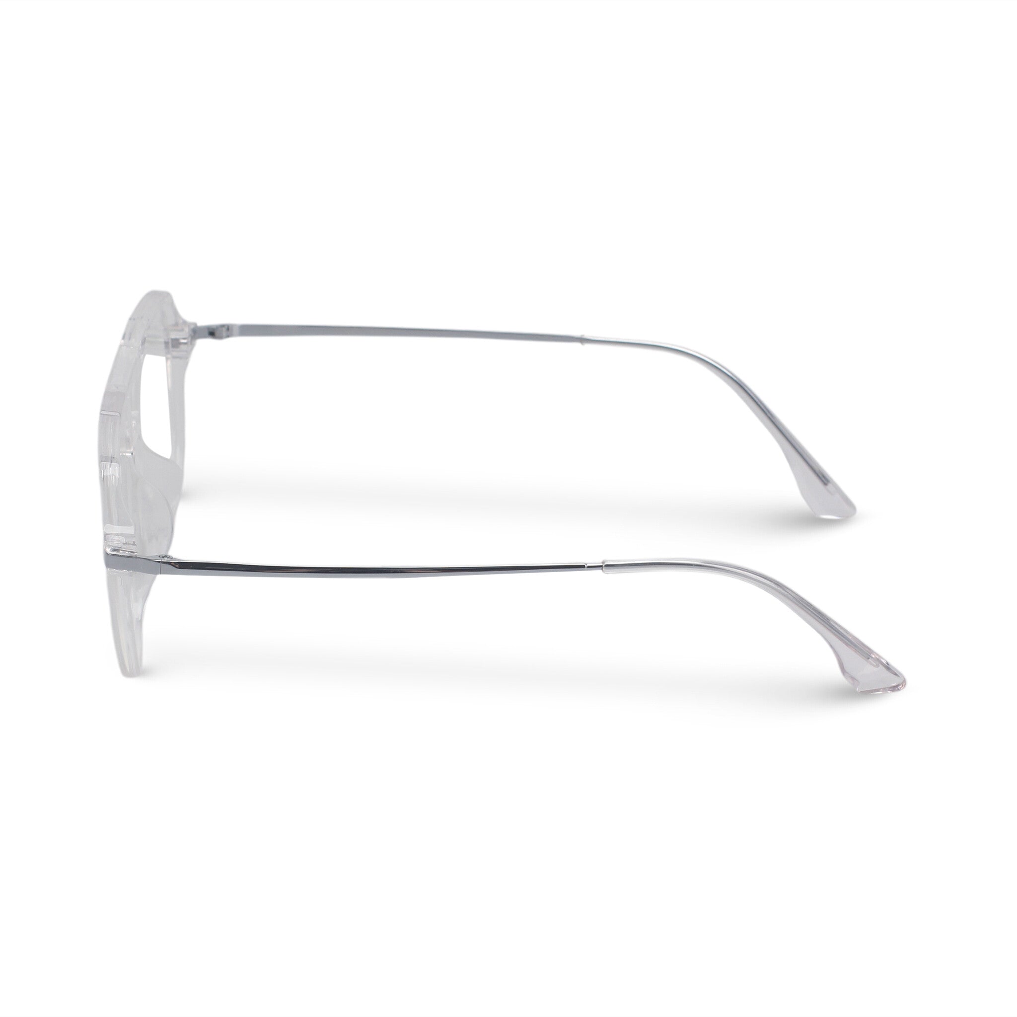 Aviator transparent eyeglasses