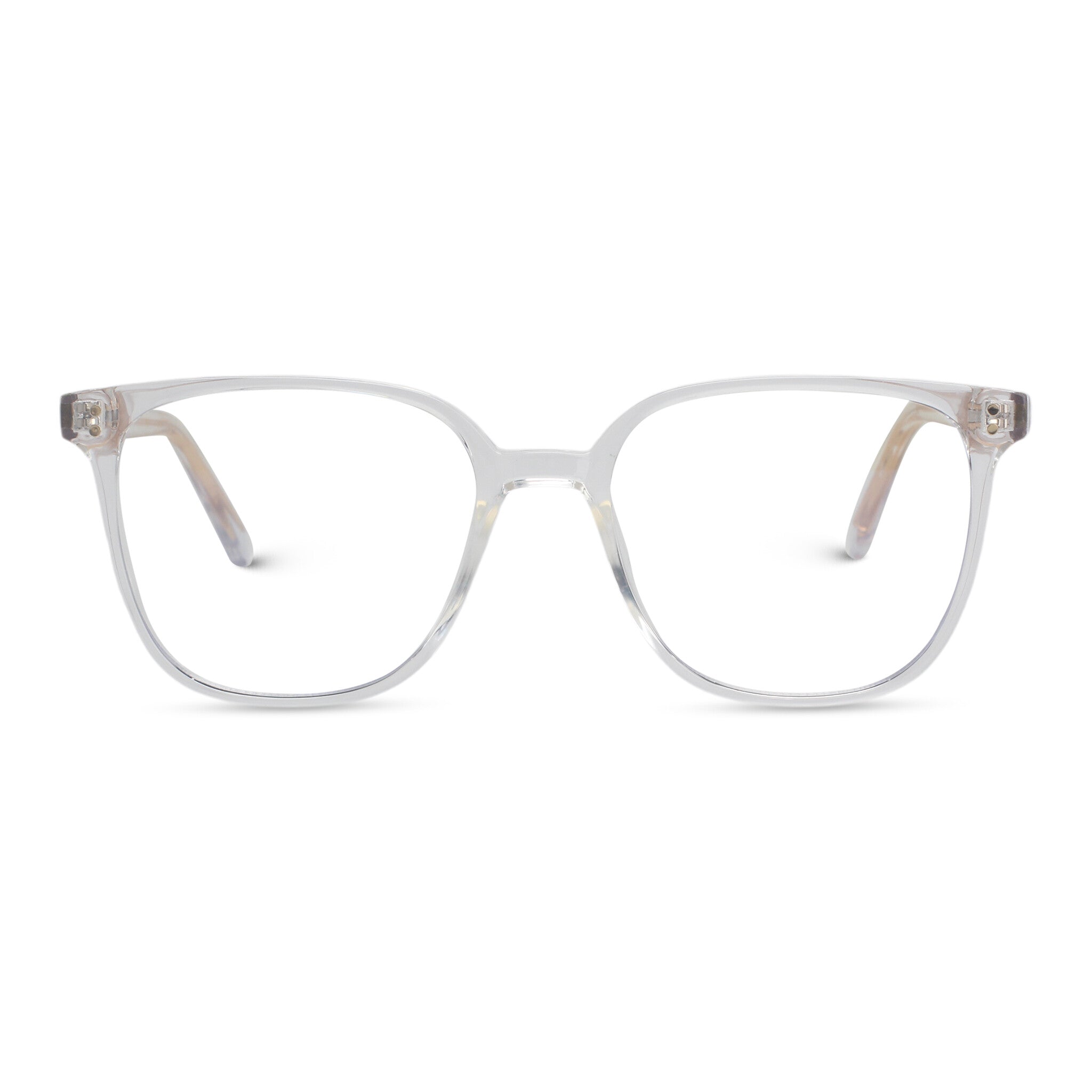 Classic square transparent eyeglasses