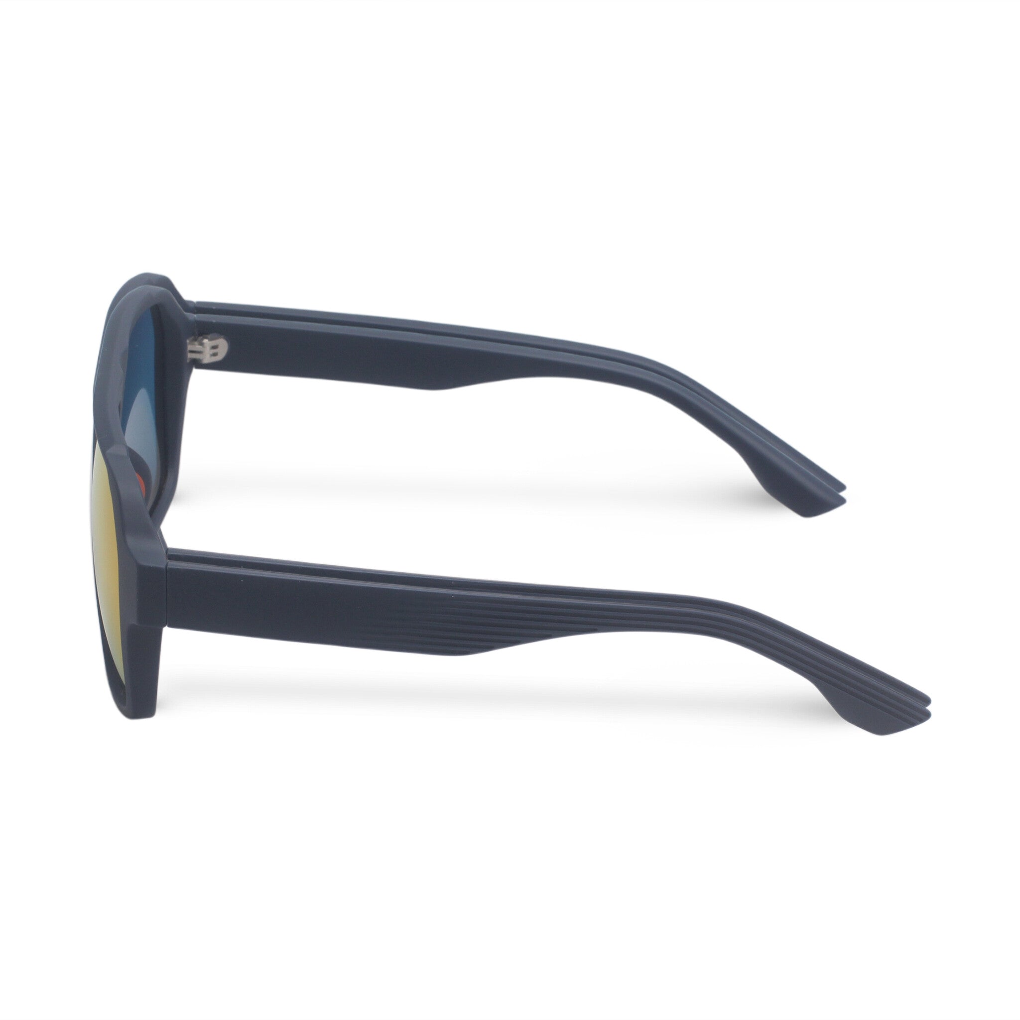 Oversized sport blue sunglasses