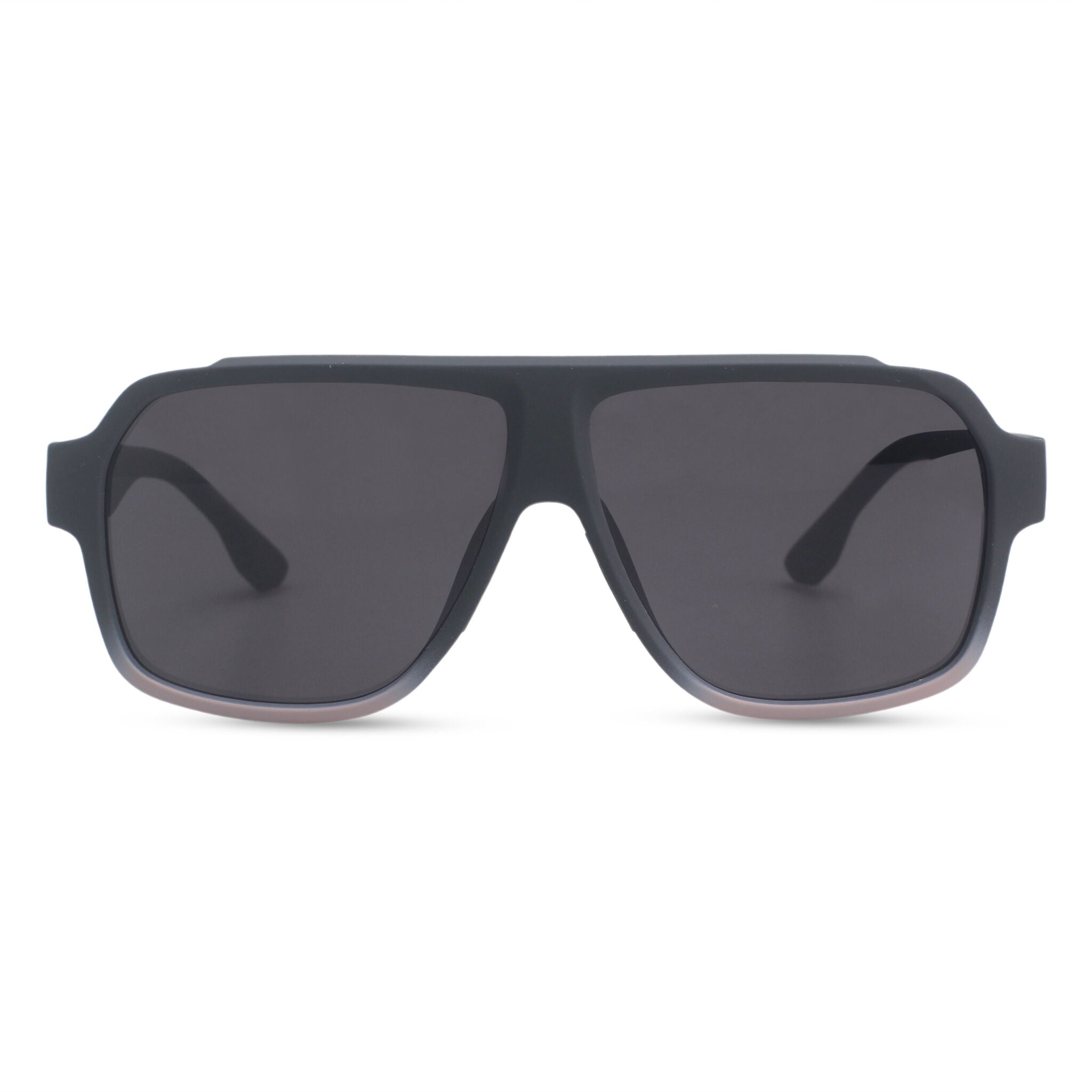 Oversized grey sport sunglasses