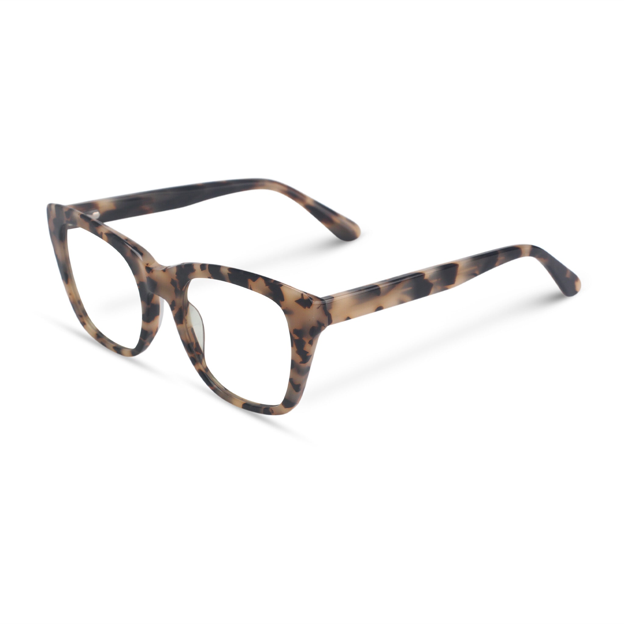 Women cat-eye bright tortoise eyeglasses
