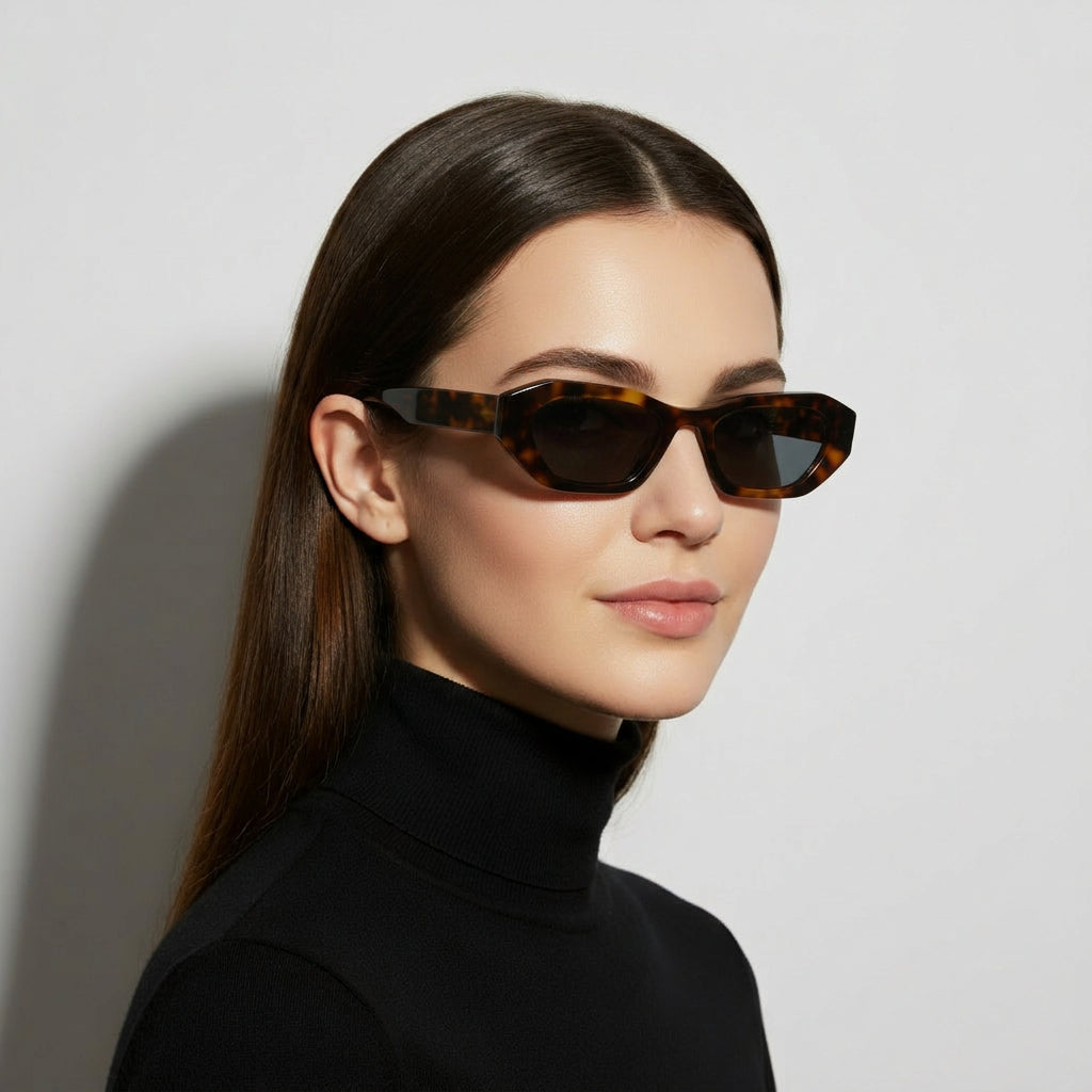 tortoise oval sunglasses