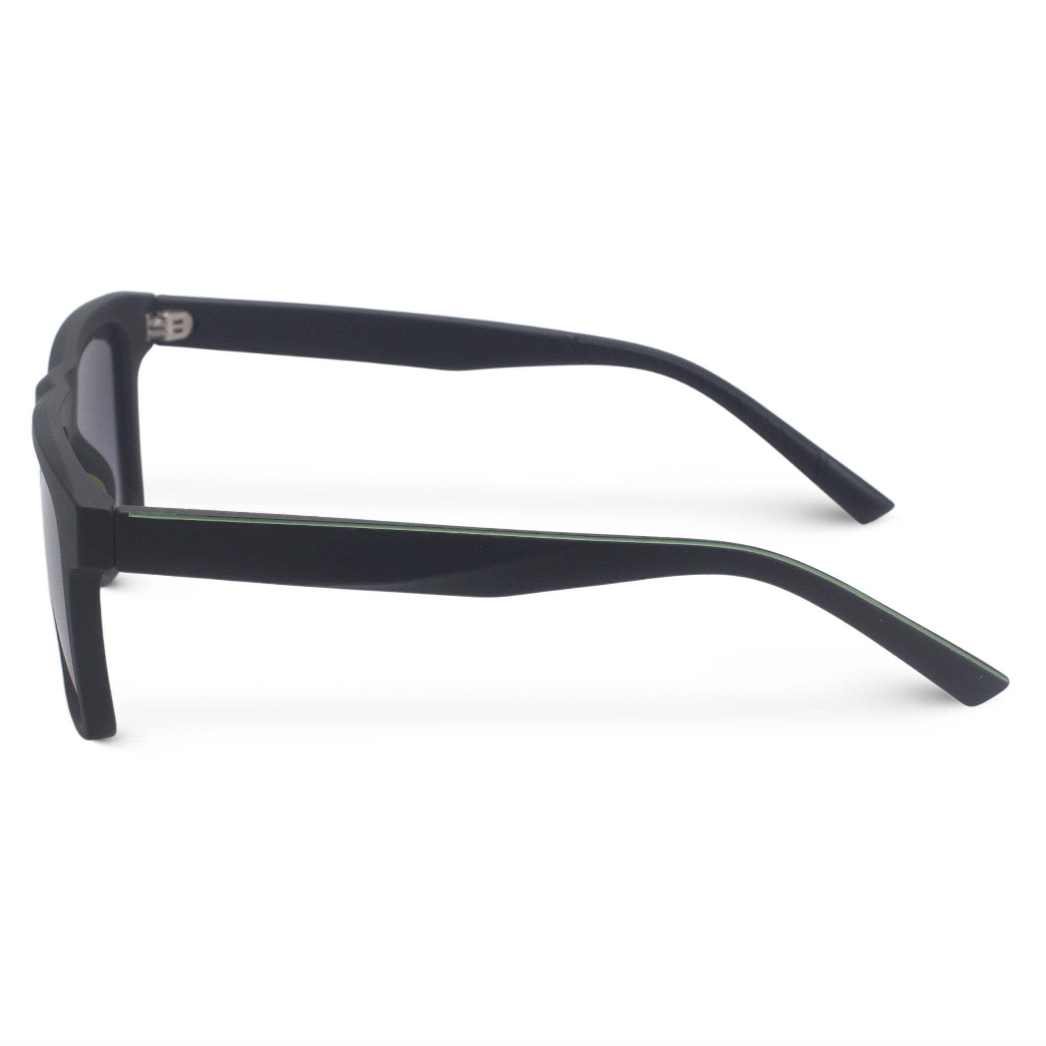 Square black sport sunglasses