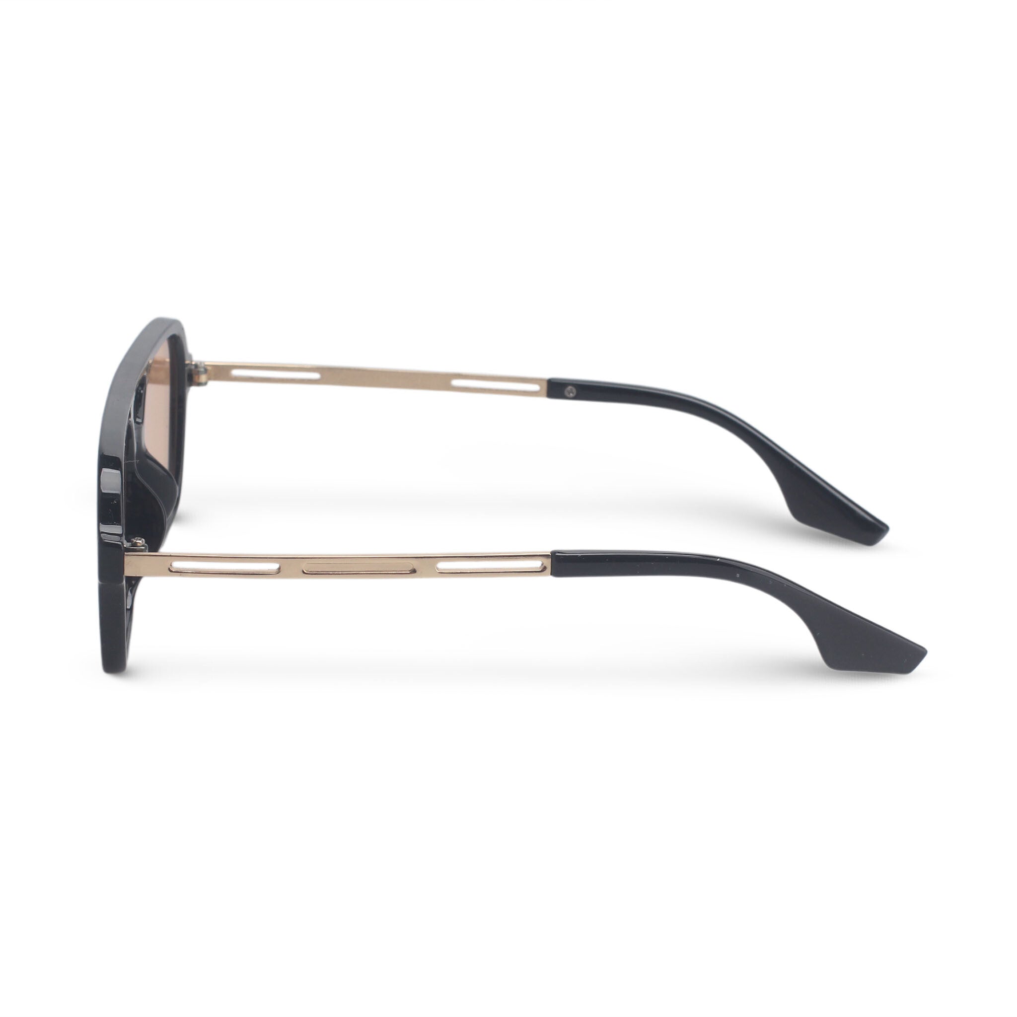 Classic black and orange aviator sunglasses