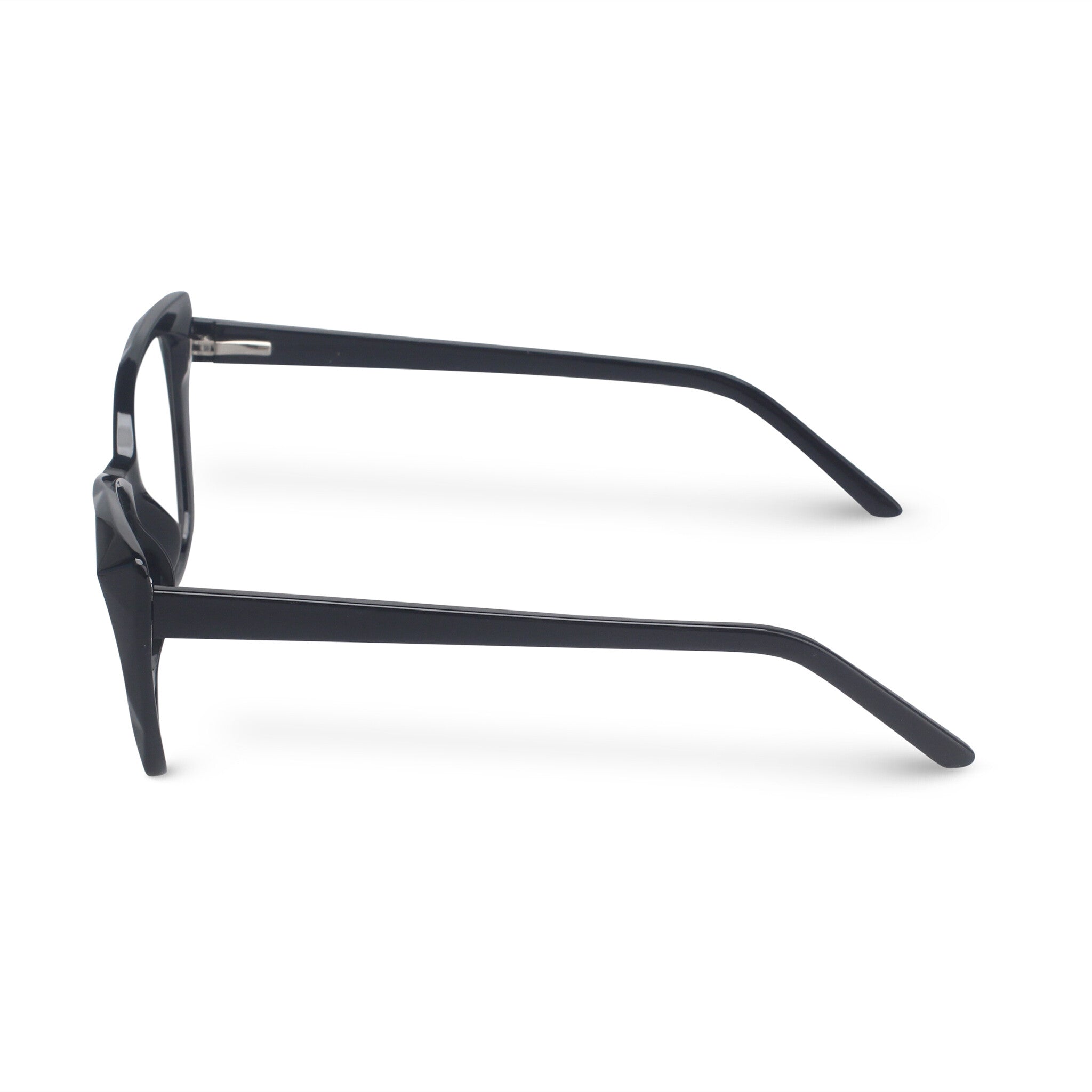 Cat-eye black eyeglasses