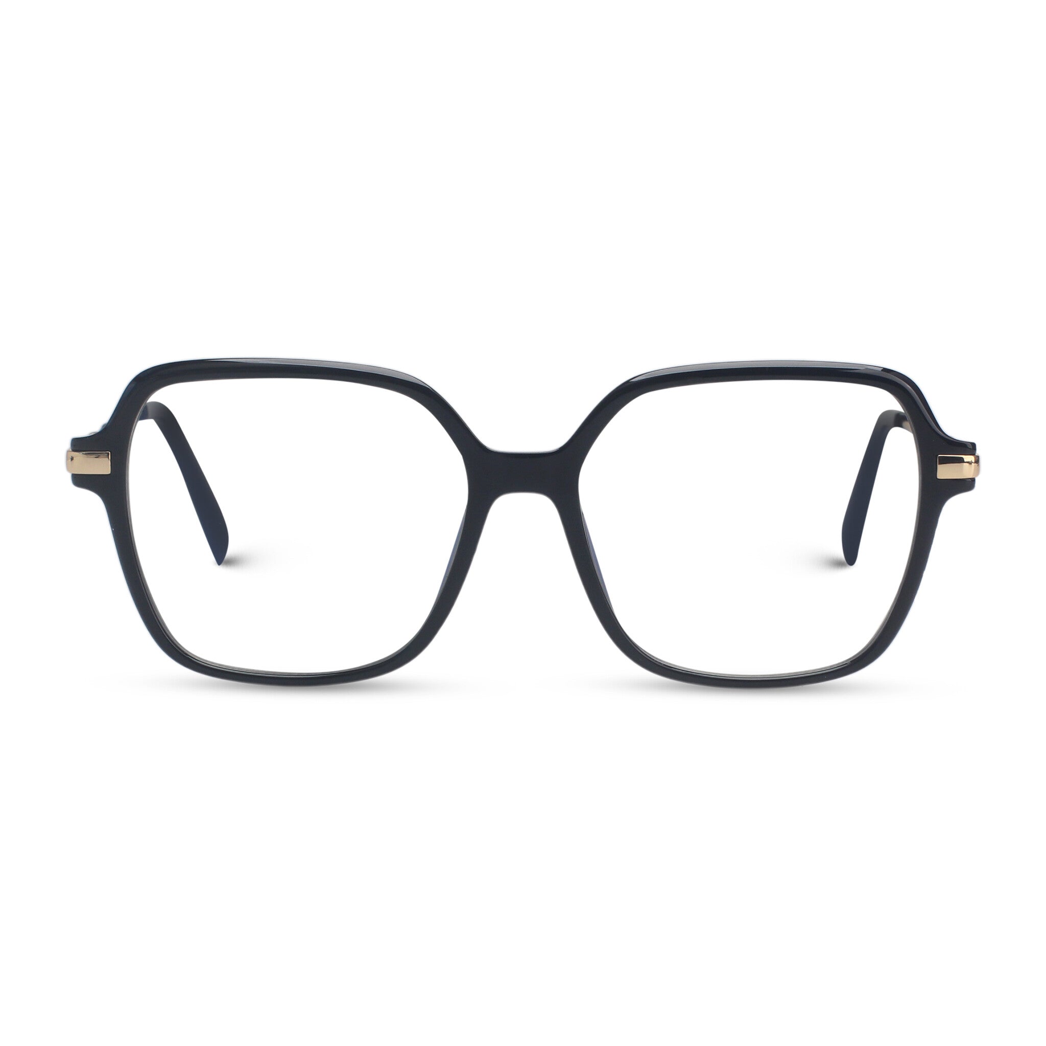 Geometric women black eyeglasses