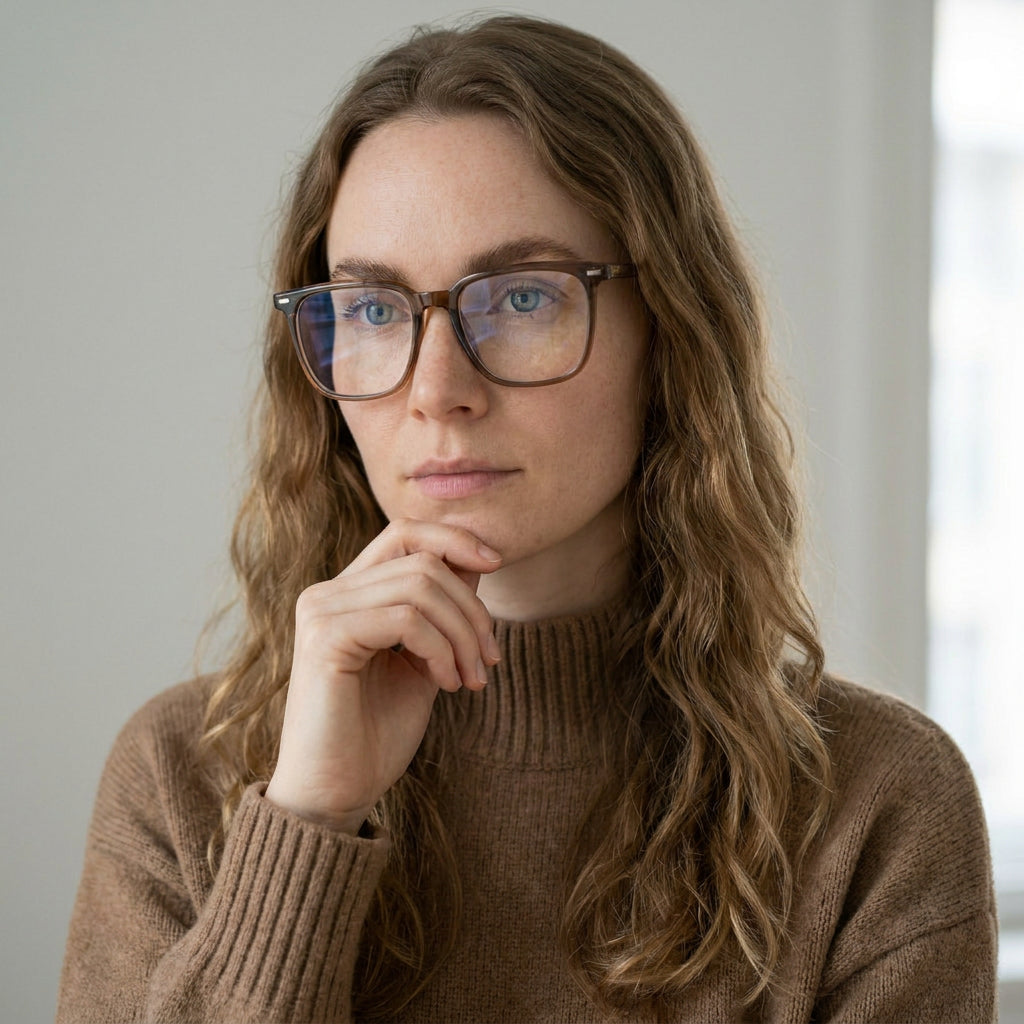 Ascoli square brown eyeglasses
