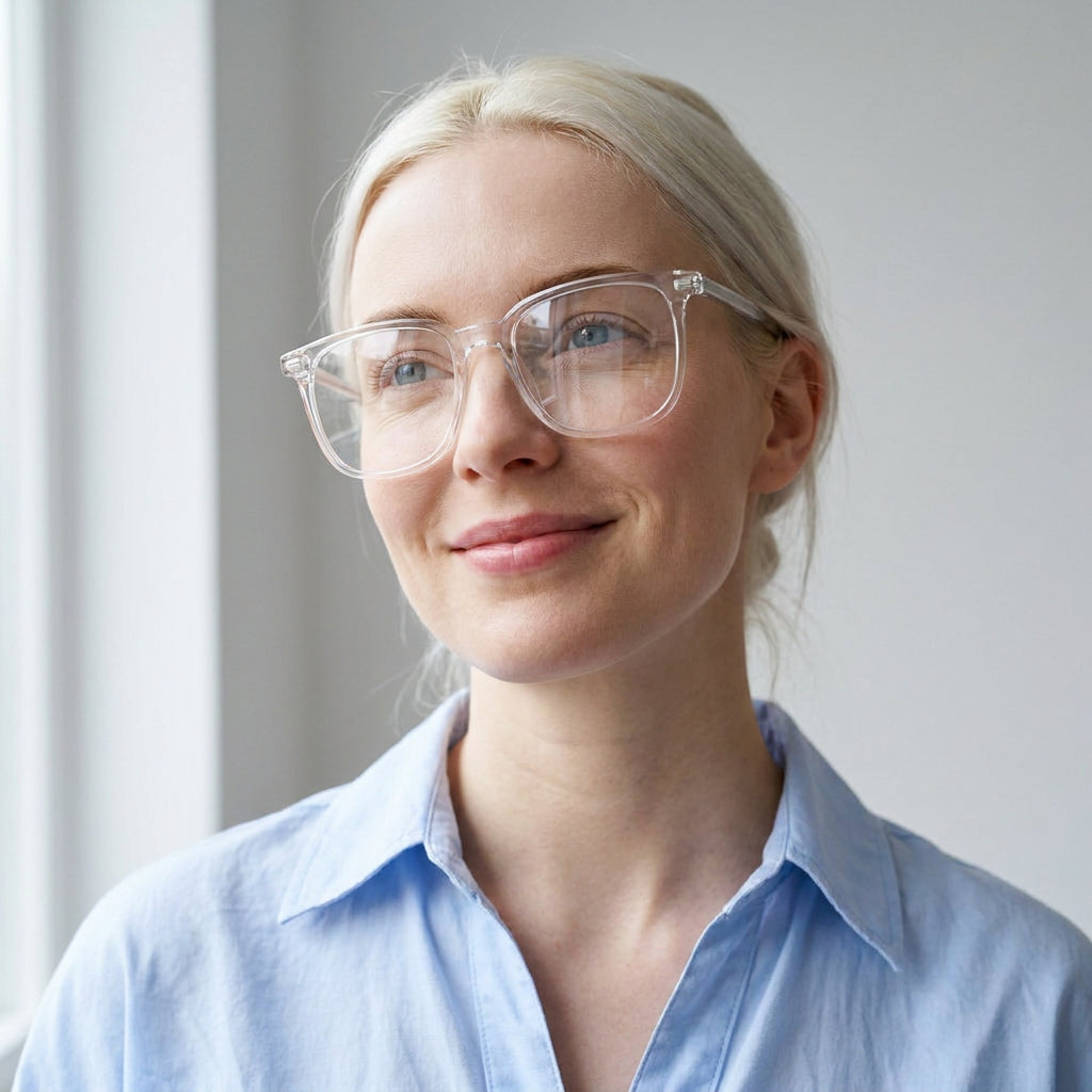 Ascoli square clear eyeglasses