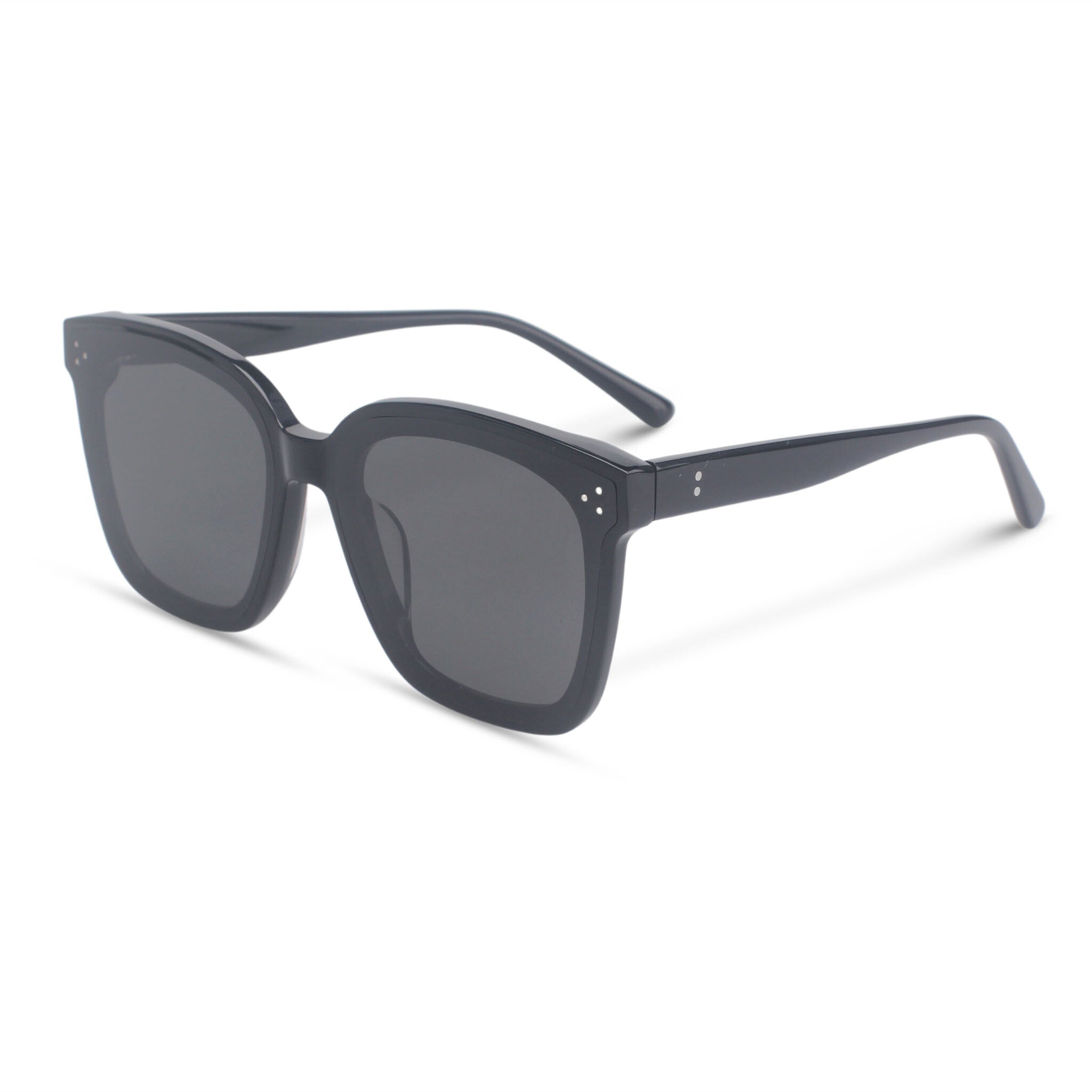Oversized black square sunglasses