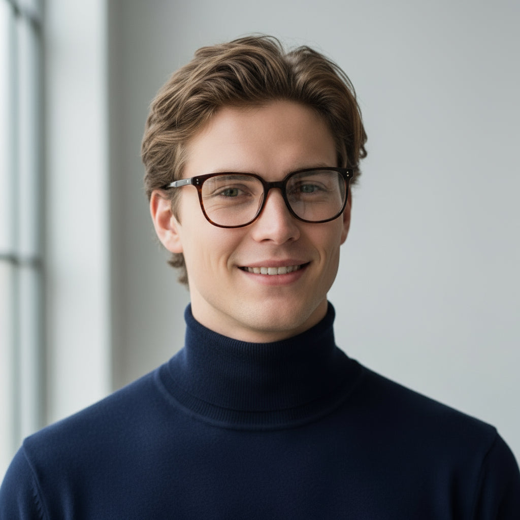 red tortoise plastic eyeglasses