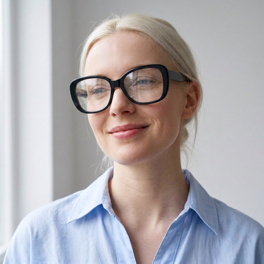 Bellogio cat-eye black eyeglasses