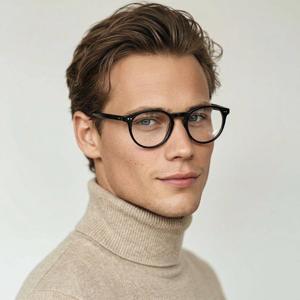 tortoise round glasses