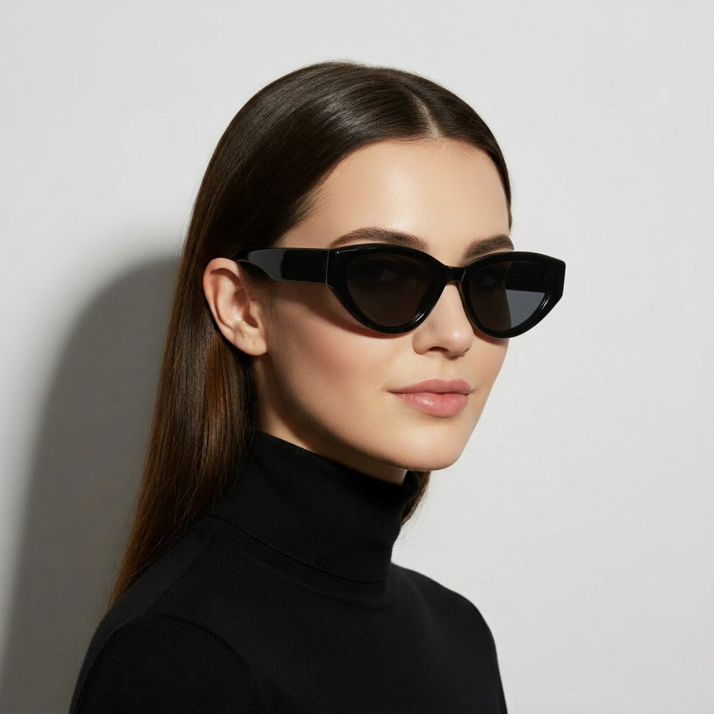 Black cateye sunglasses
