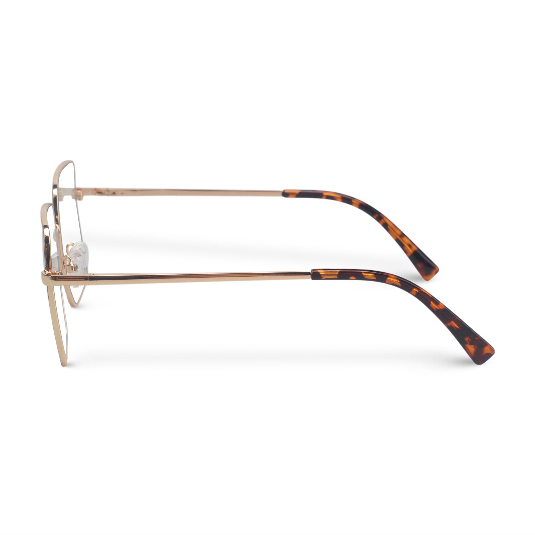 Oversized square tortoise eyeglasses