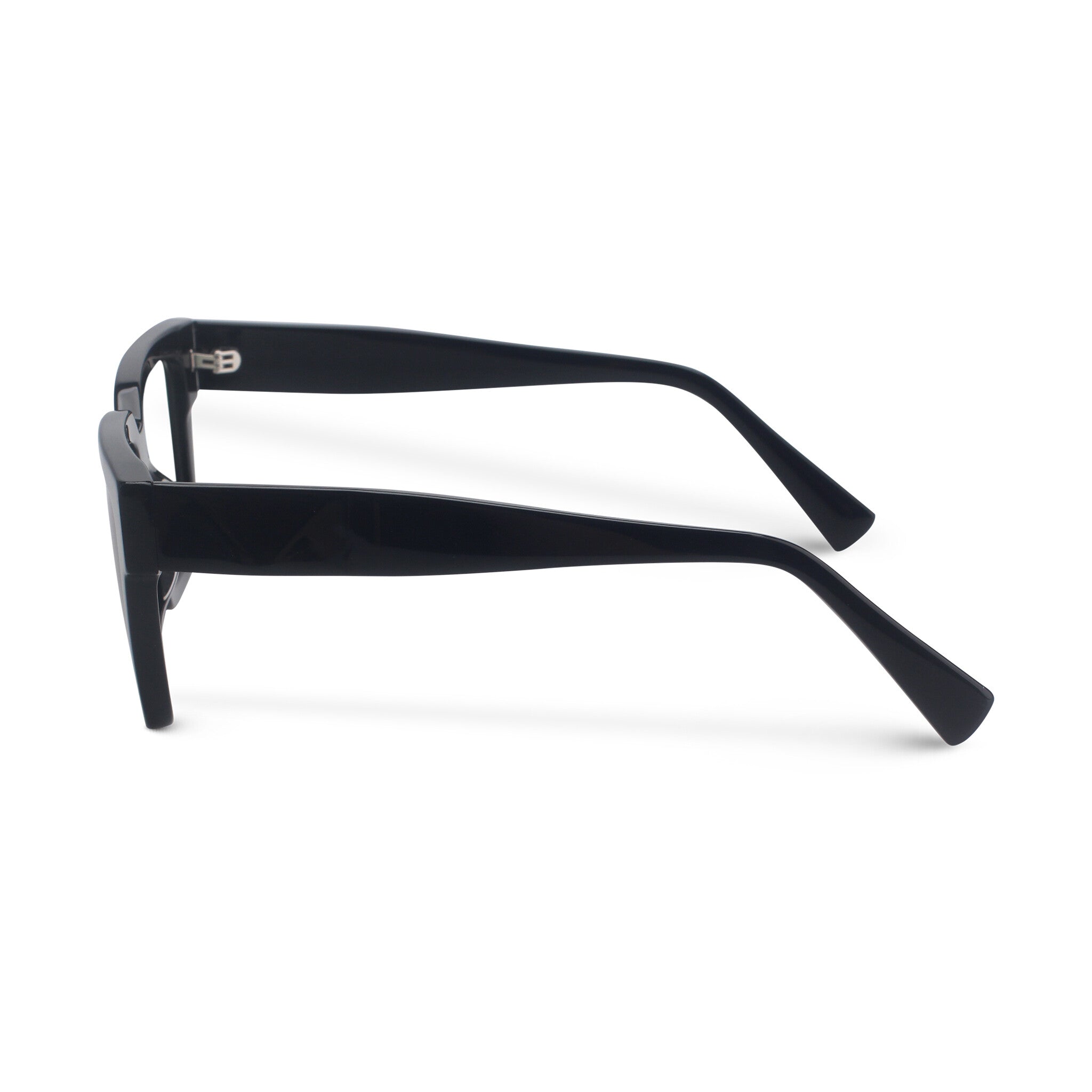 Bold rectangle black eyeglasses