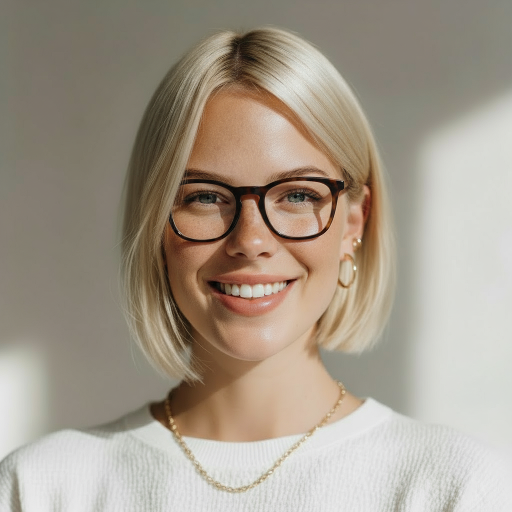 Classic square tortoise eyeglasses