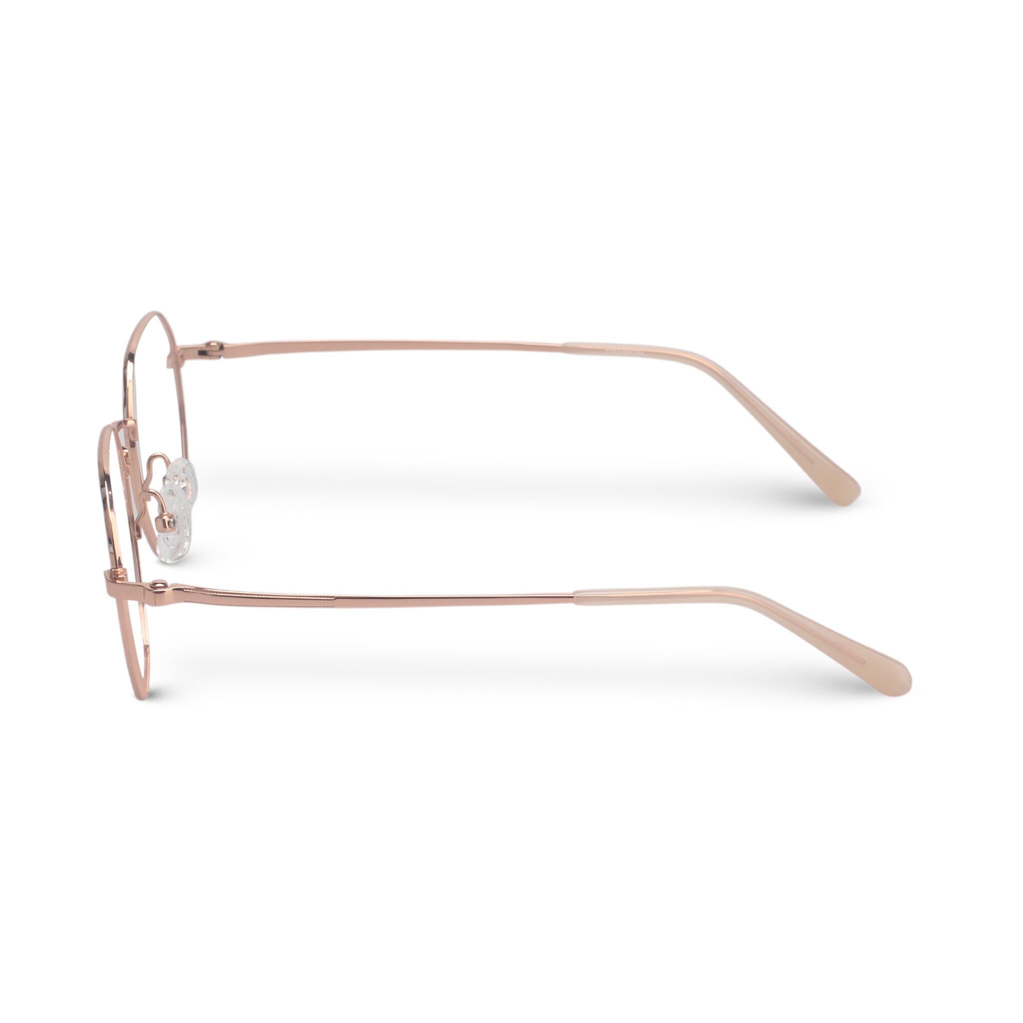 Minimal geometric titan pink eyeglasses