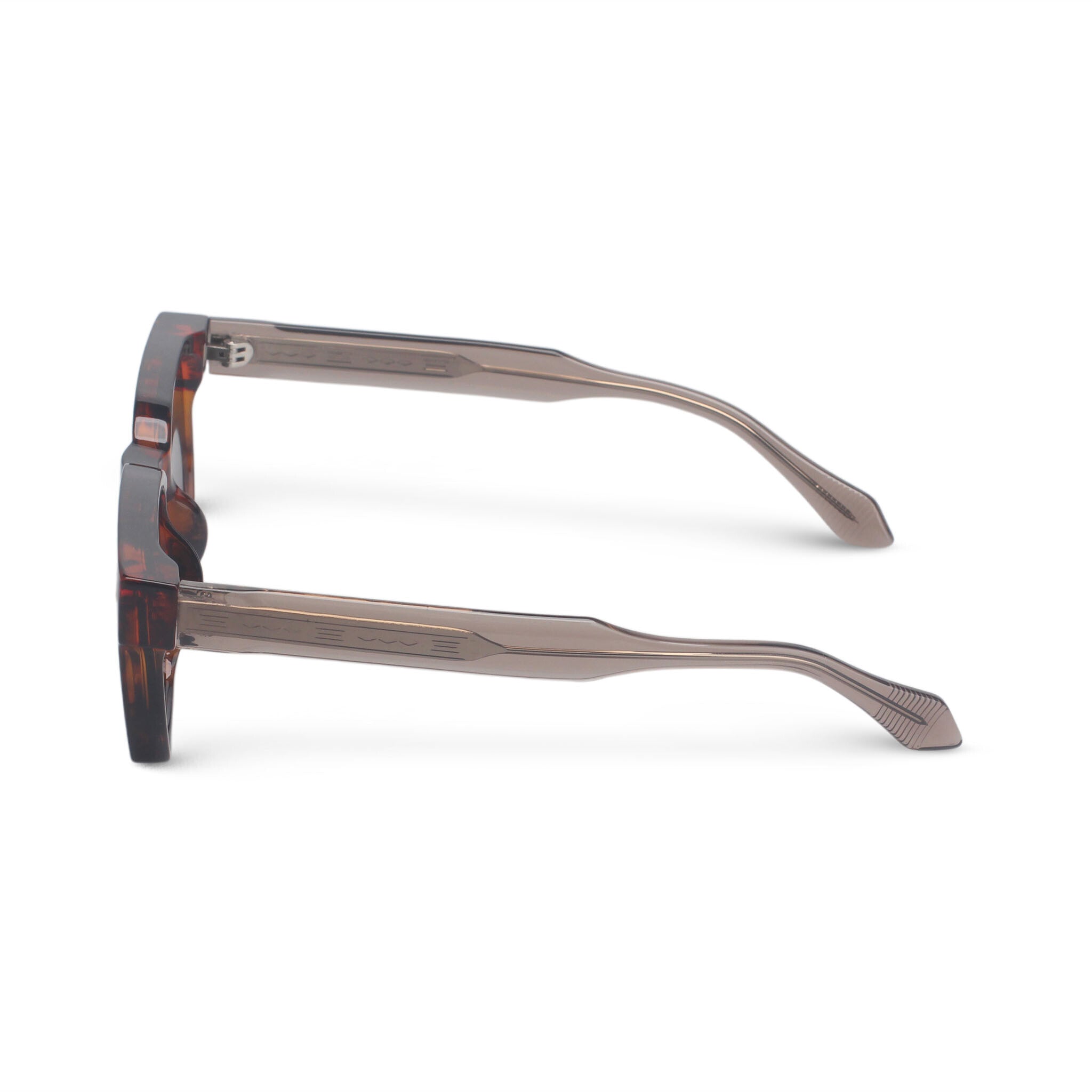Bold rectangular tortoise sunglasses
