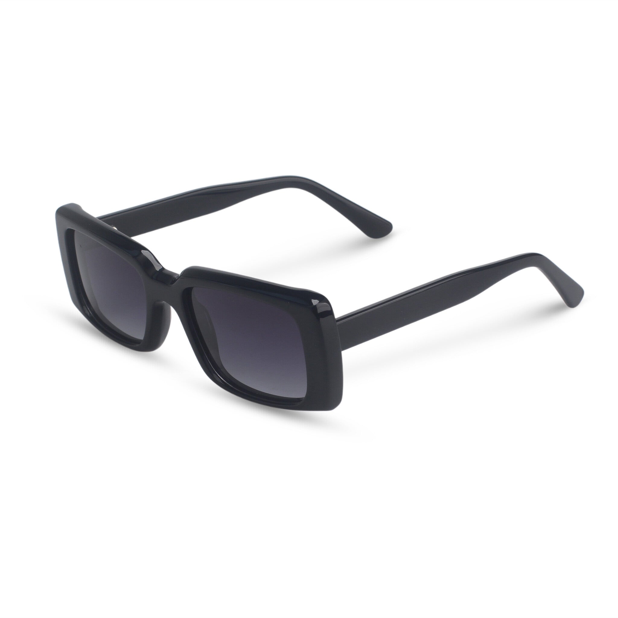 Stylish rectangle black sunglasses