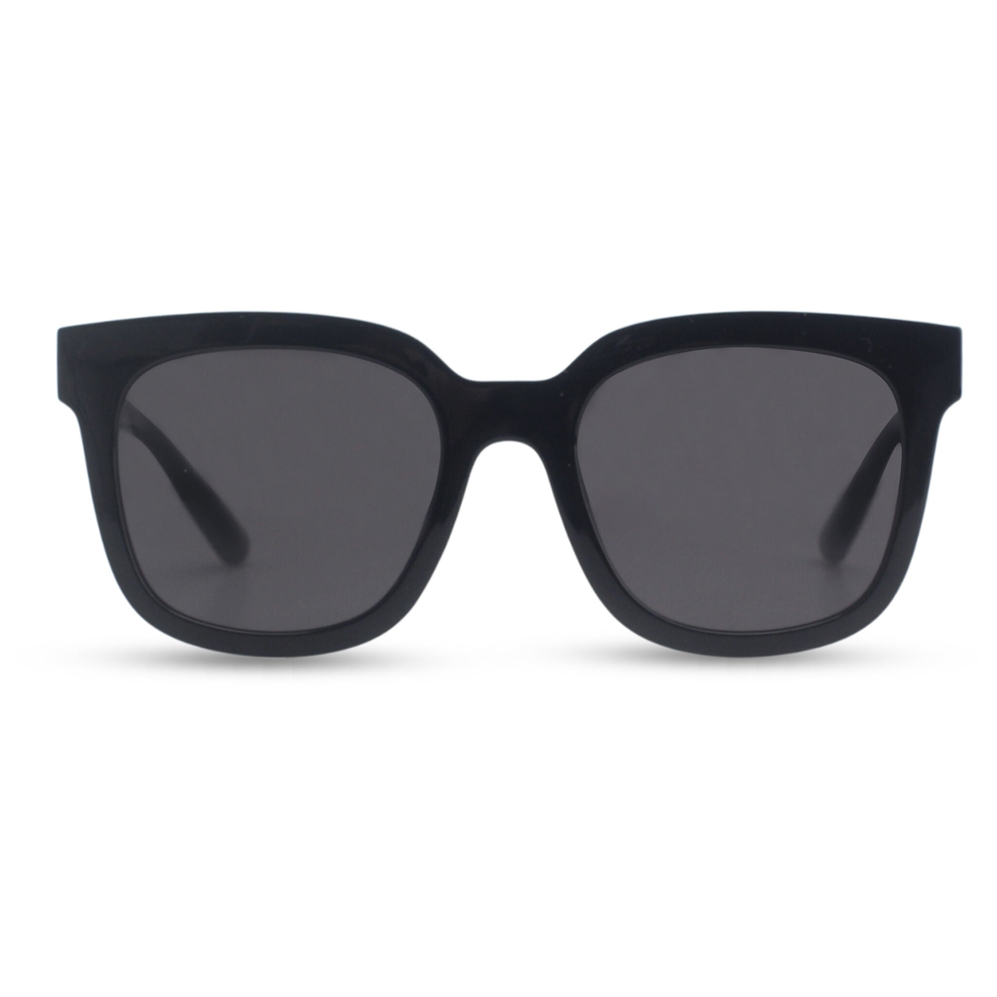 Oversized black square sunglasses