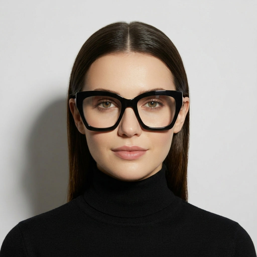 Black butterfly glasses