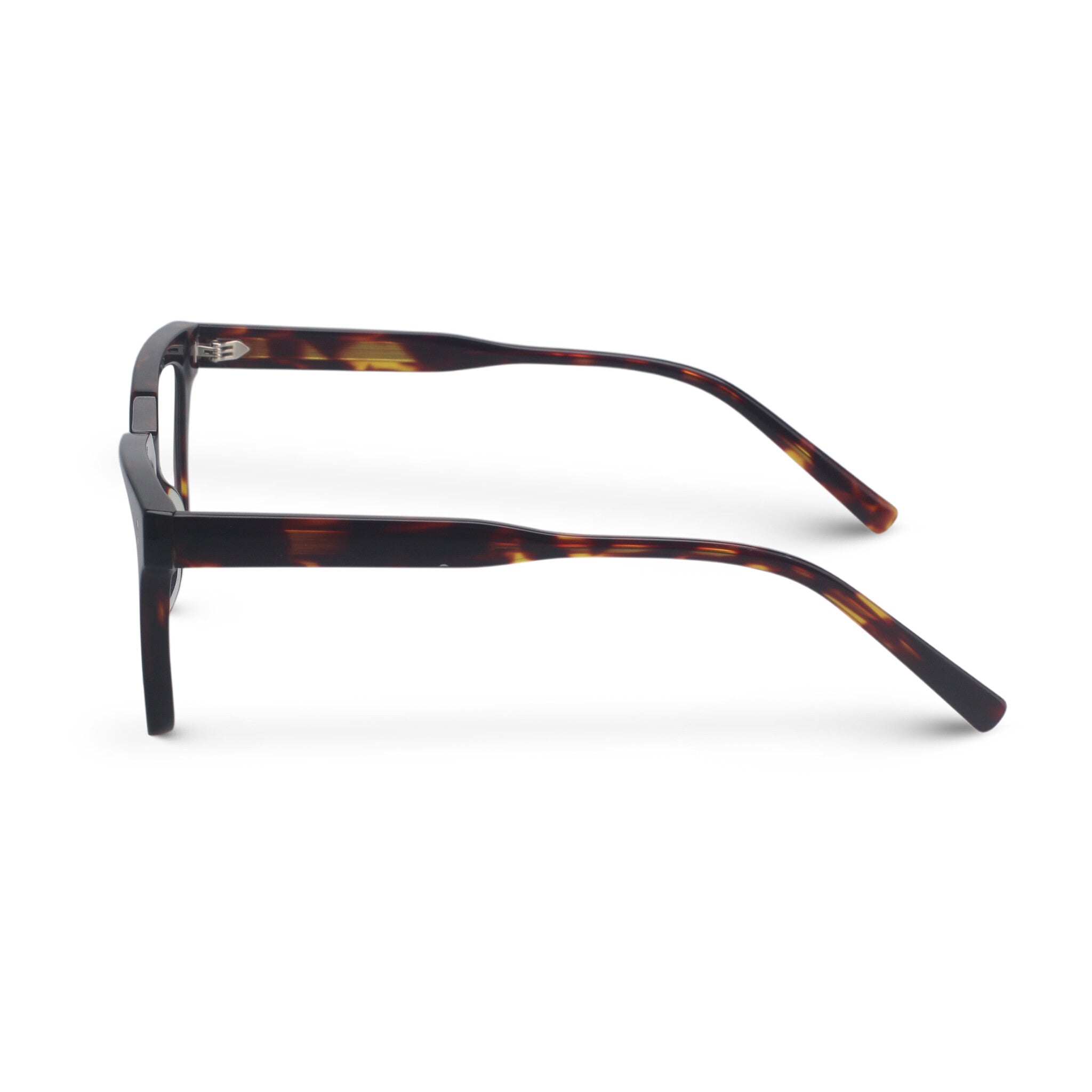 tortoiseshell square plastic eyeglasses