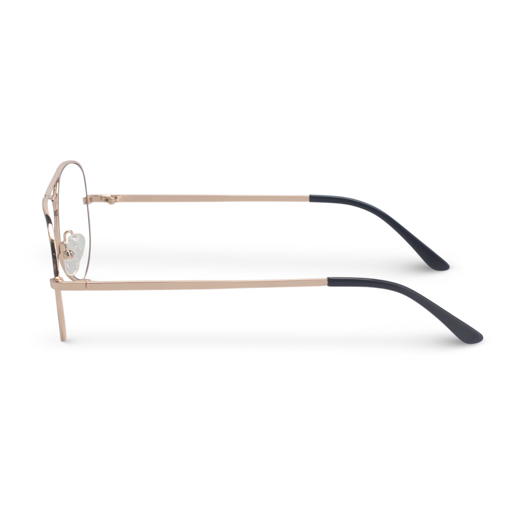 Classic aviator gold eyeglasses