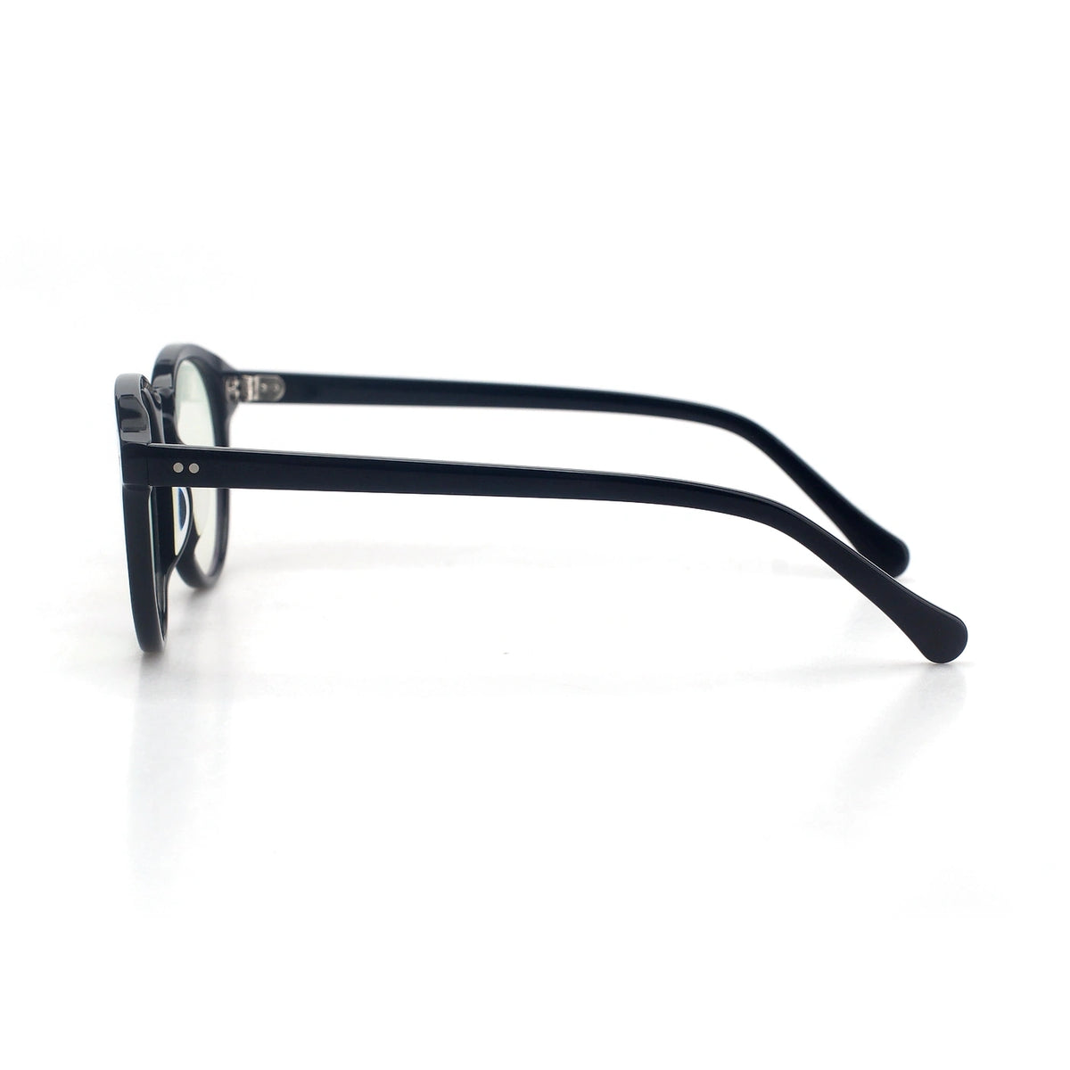 Loreto round black eyeglasses