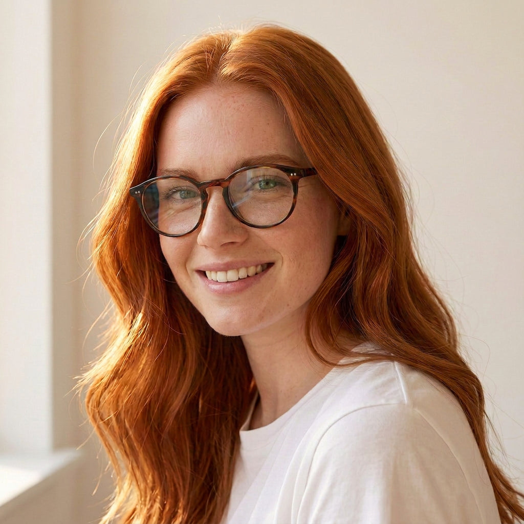 Loreto round tortoise eyeglasses