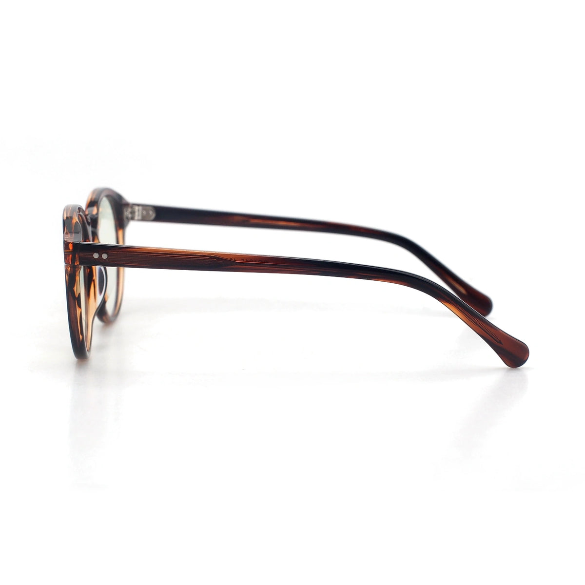 Loreto round tortoise eyeglasses