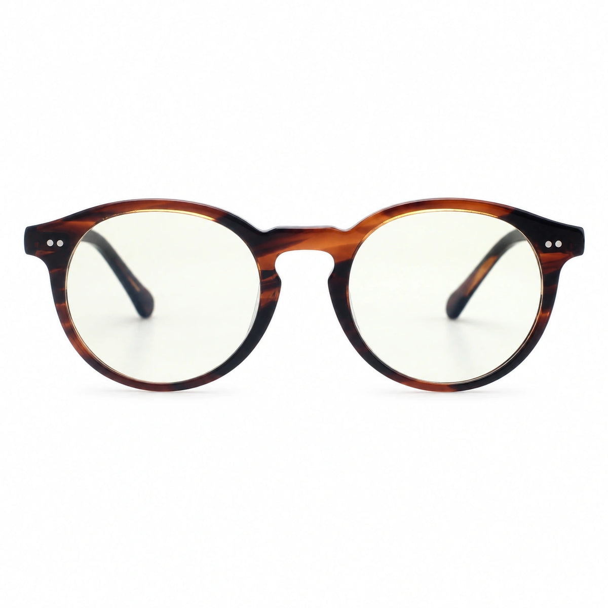 Loreto round tortoise eyeglasses