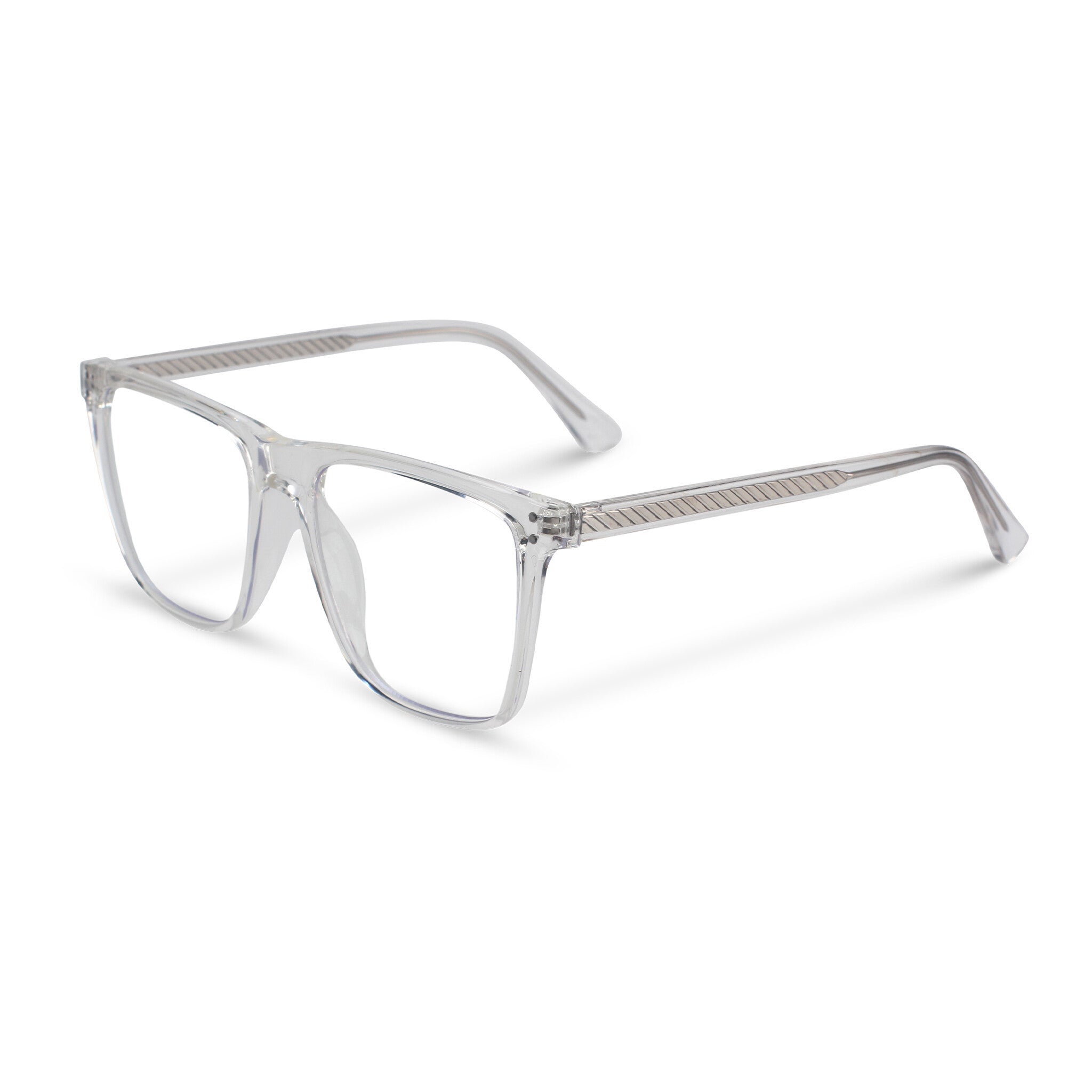 Classical square transparent eyeglasses