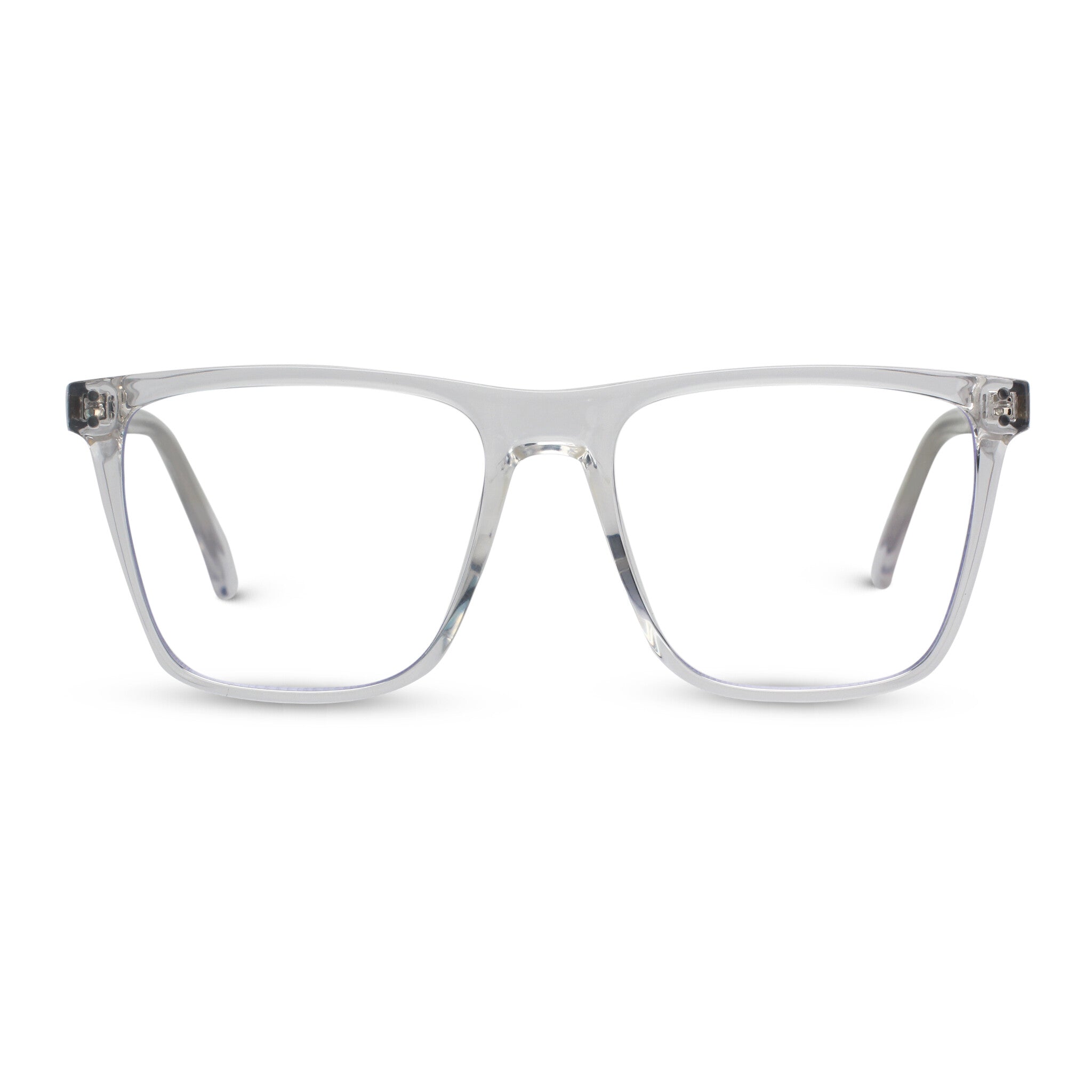 Classical square transparent eyeglasses