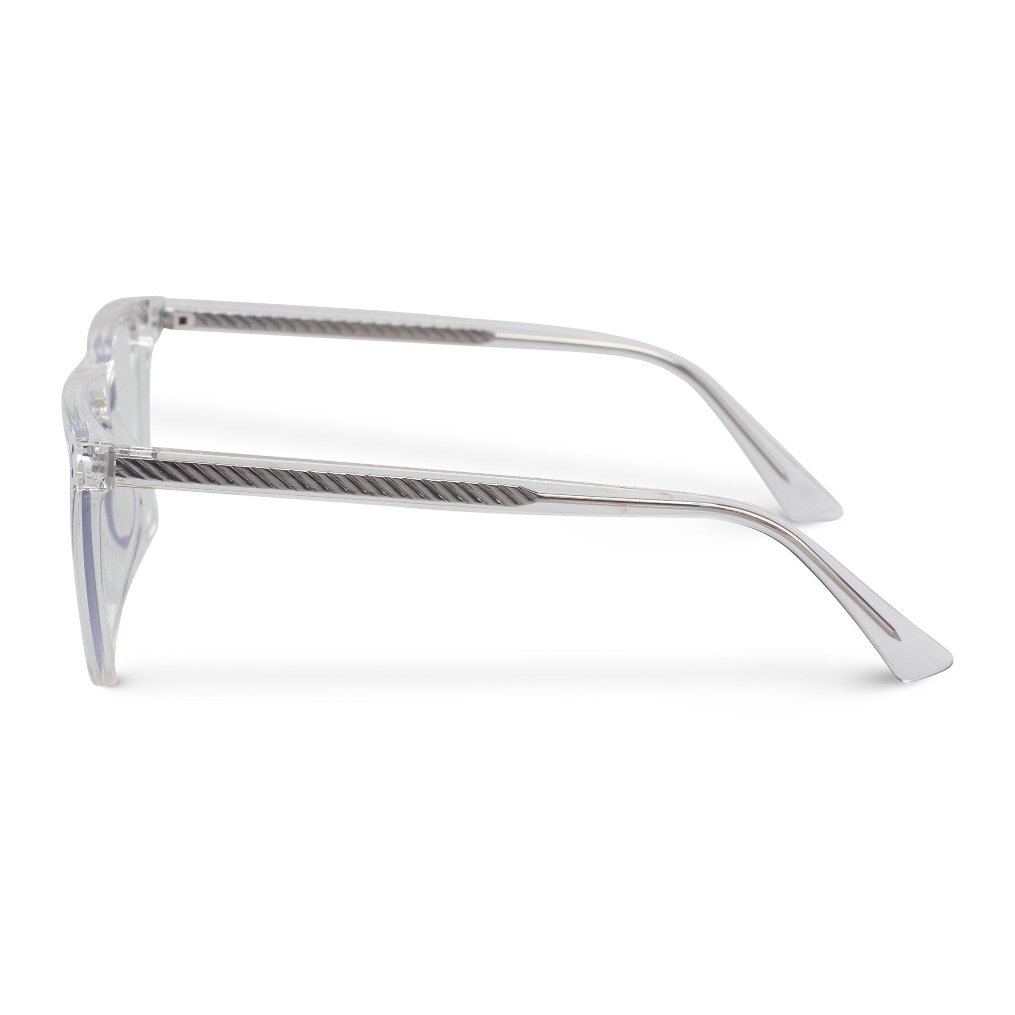 Classical square transparent eyeglasses