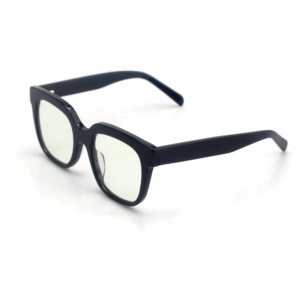 Montefalco square black eyeglasses