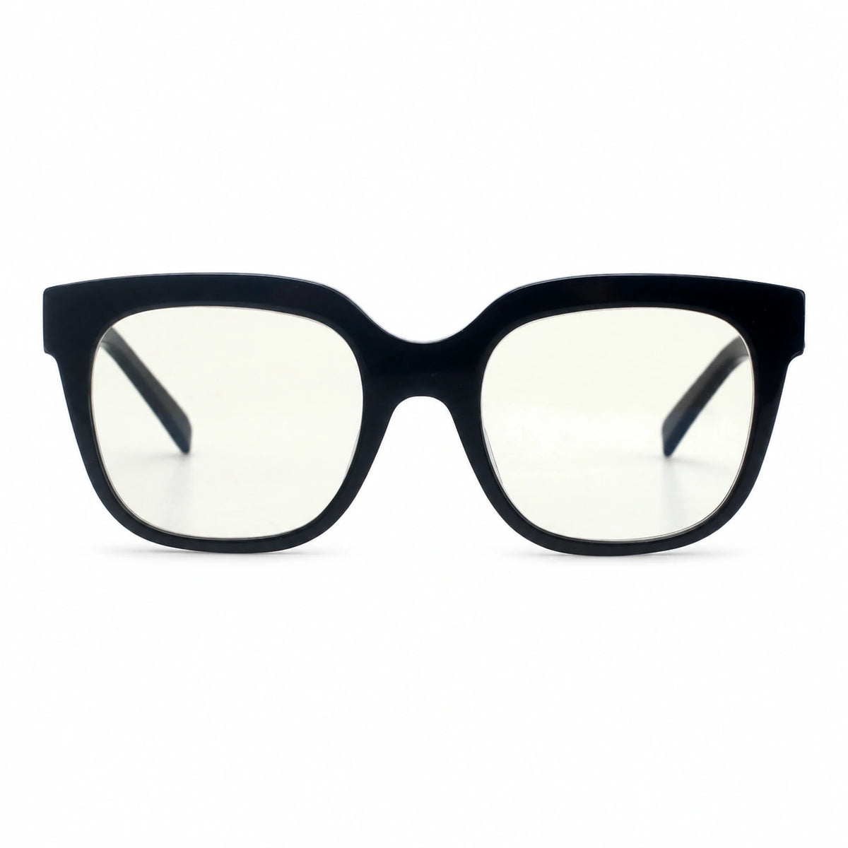 Montefalco square black eyeglasses
