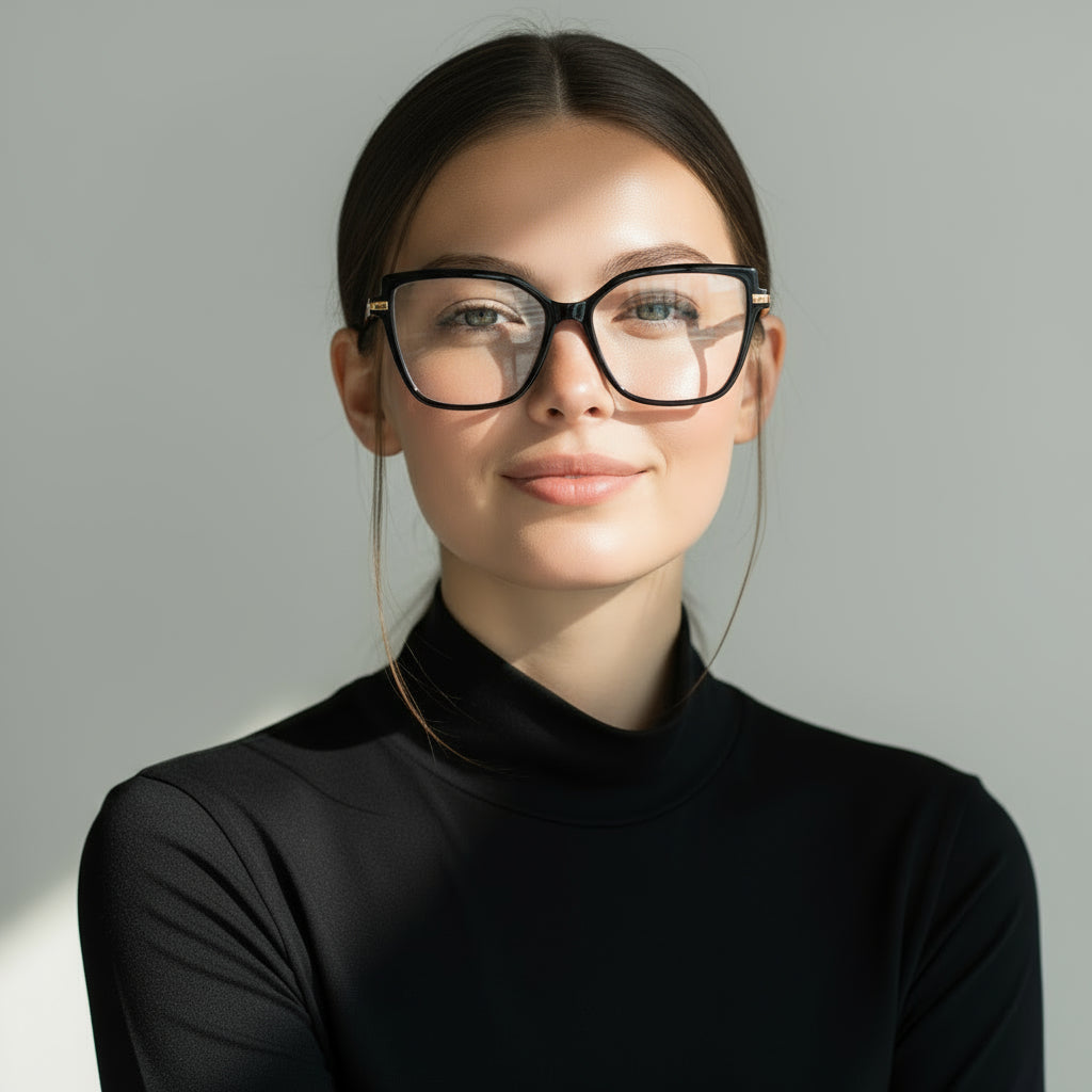 Women Cat-Eye black eyeglasses
