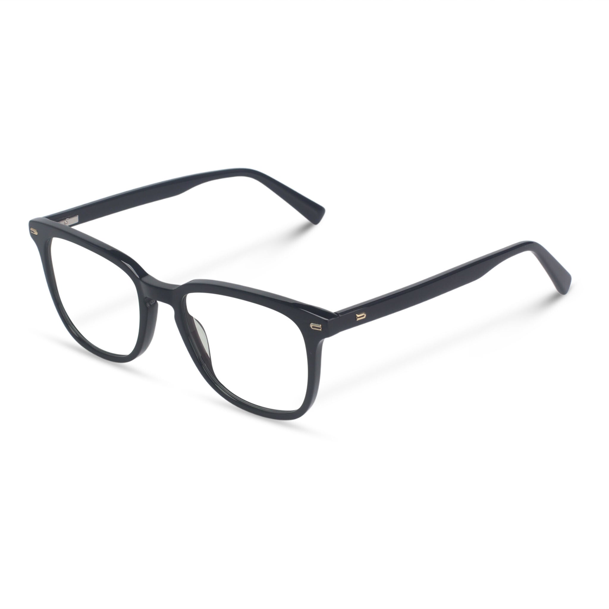 Classic square black eyeglasses