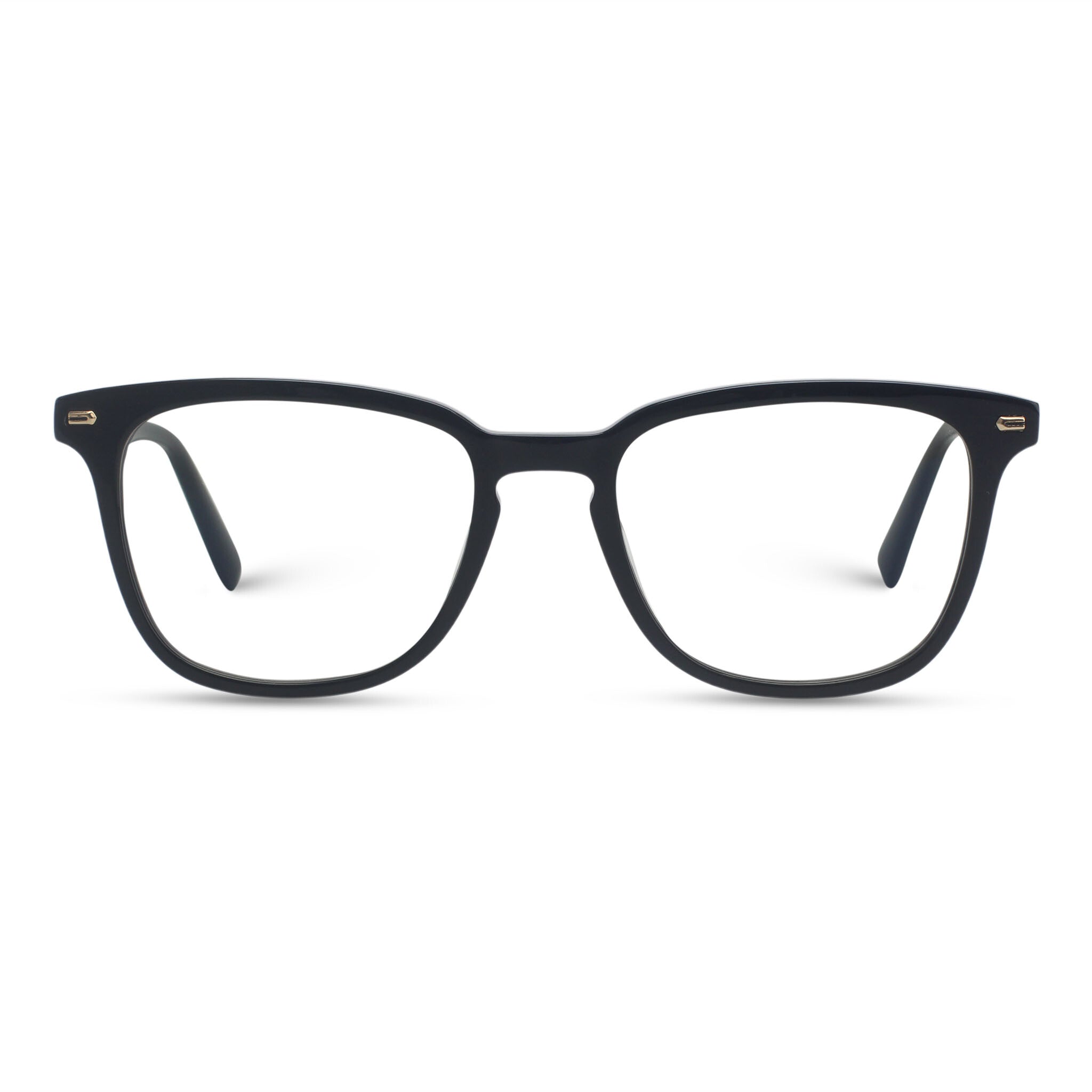 Classic square black eyeglasses