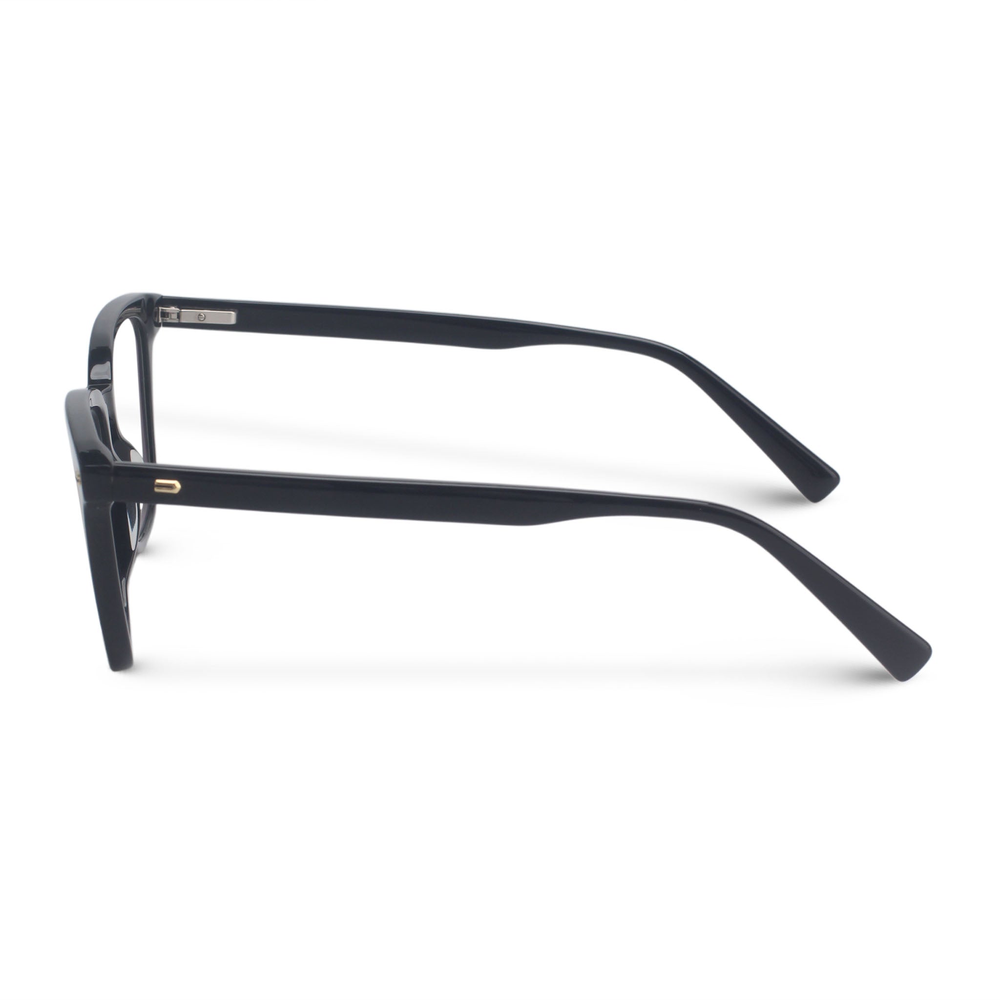 Classic square black eyeglasses